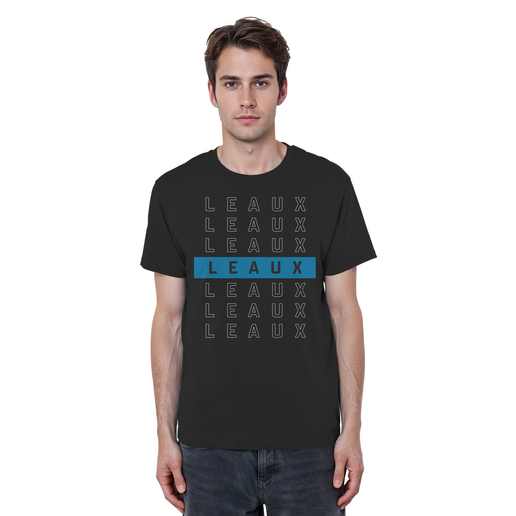 LEAUX Classics – Logo Bar Blue Basic Shirt