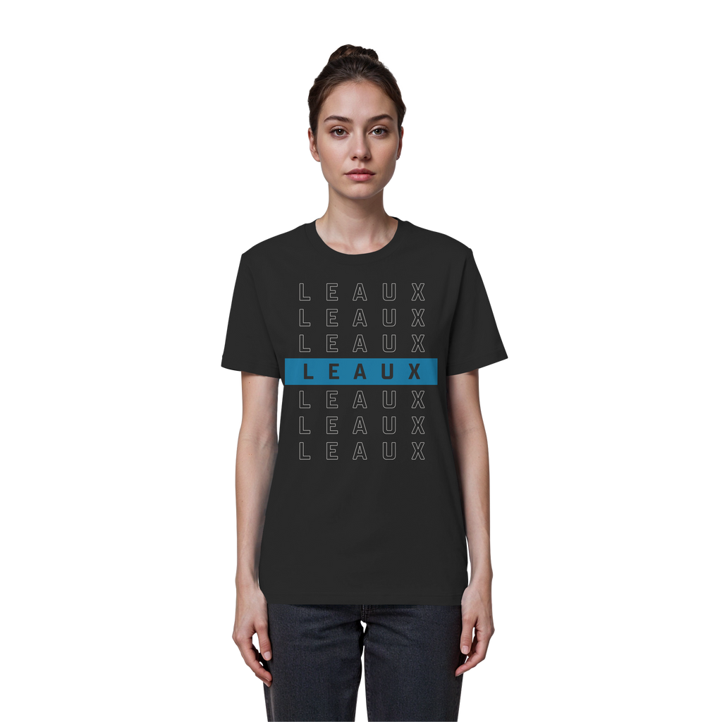 LEAUX Classics – Logo Bar Blue Basic Shirt