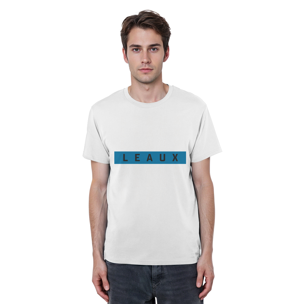 LEAUX Classics – Logo Bar Blue Basic Shirt