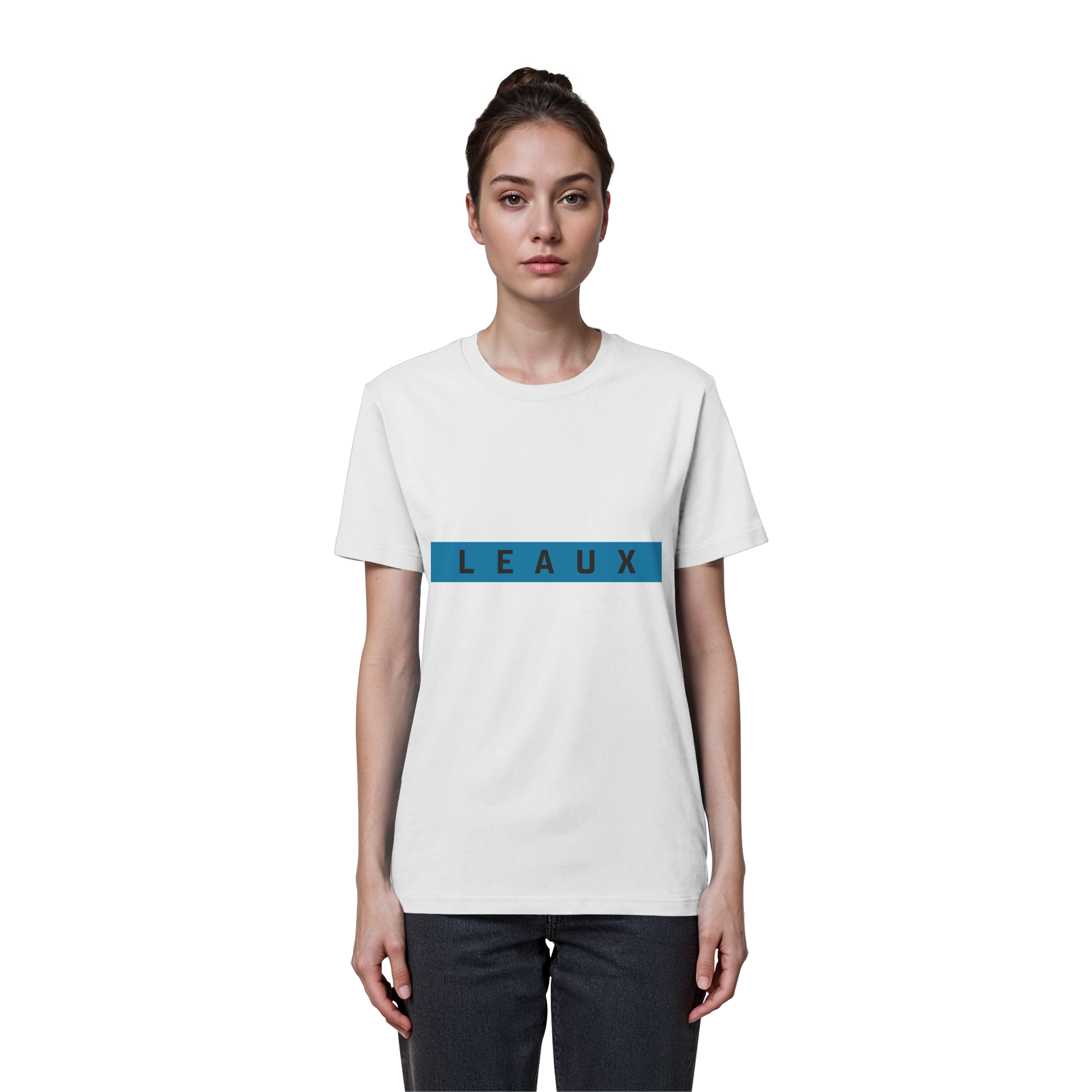 LEAUX Classics – Logo Bar Blue Basic Shirt