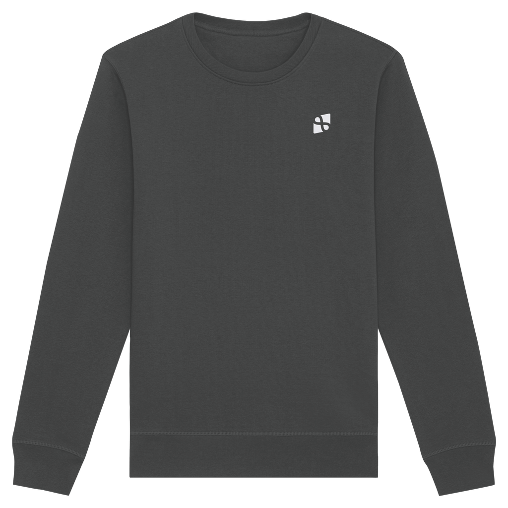 Tannenhäher mit Zirbelnuss + Emblem Stick - Organic Basic Unisex Sweatshirt