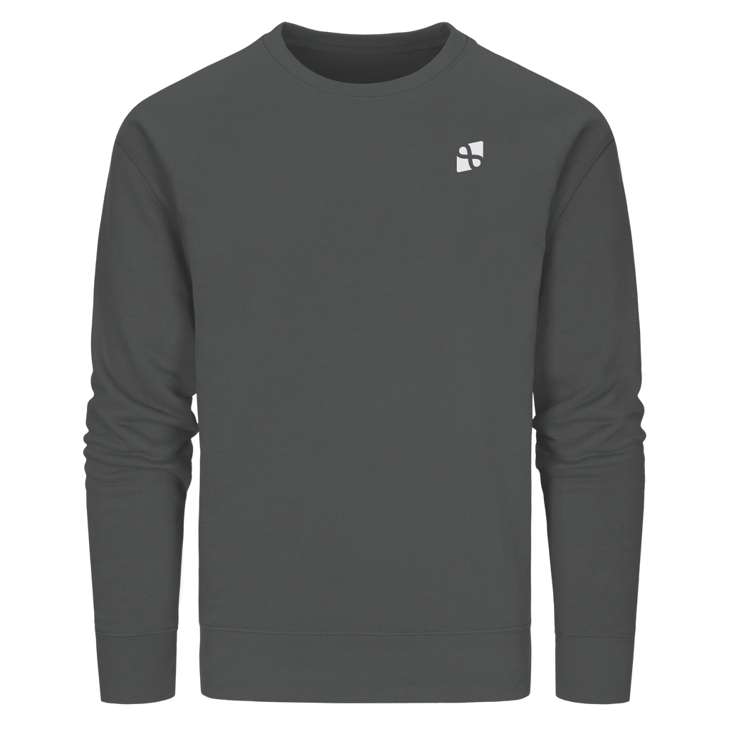 Tannenhäher mit Zirbelnuss + Emblem Stick - Organic Basic Unisex Sweatshirt