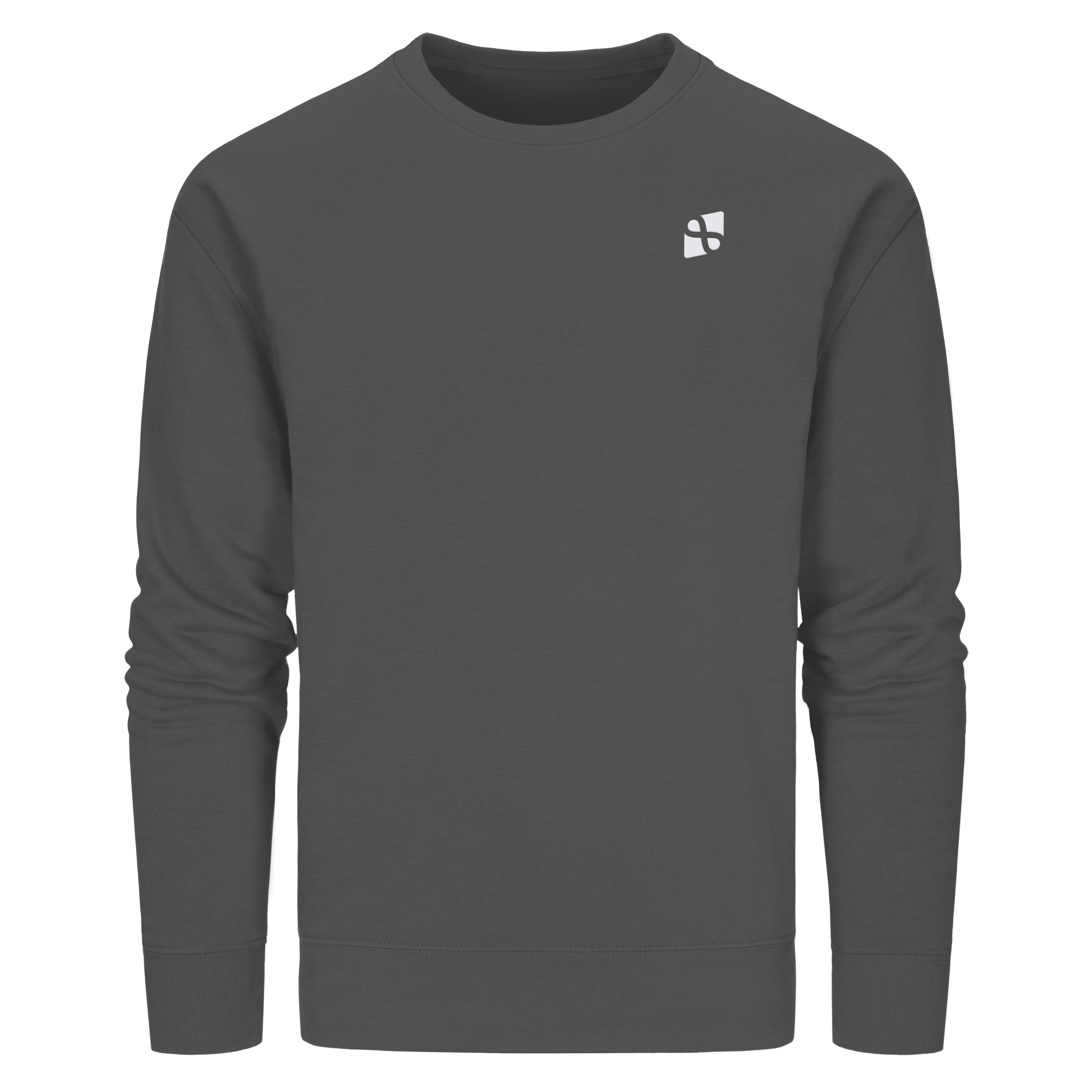 Tannenhäher mit Zirbelnuss + Emblem Stick - Organic Basic Unisex Sweatshirt