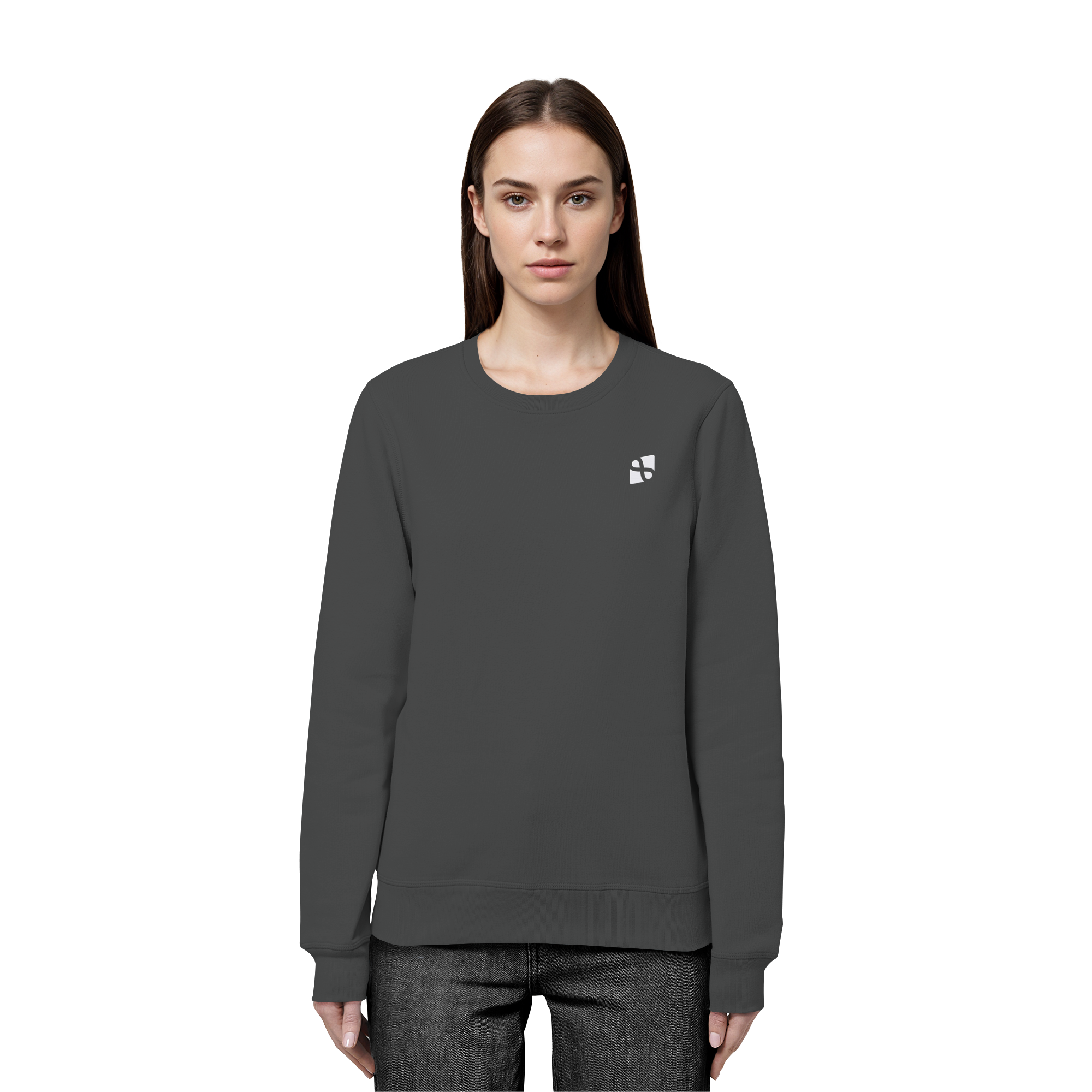 WTF - "Wear The Fair" Print mit besticktem Emblem - Organic Basic Unisex Sweatshirt