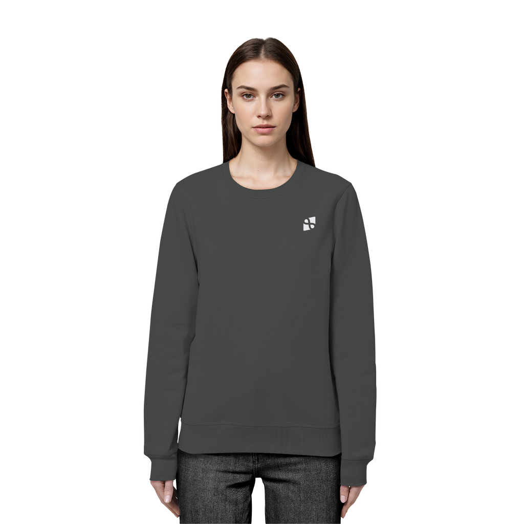Tannenhäher mit Zirbelnuss + Emblem Stick - Organic Basic Unisex Sweatshirt