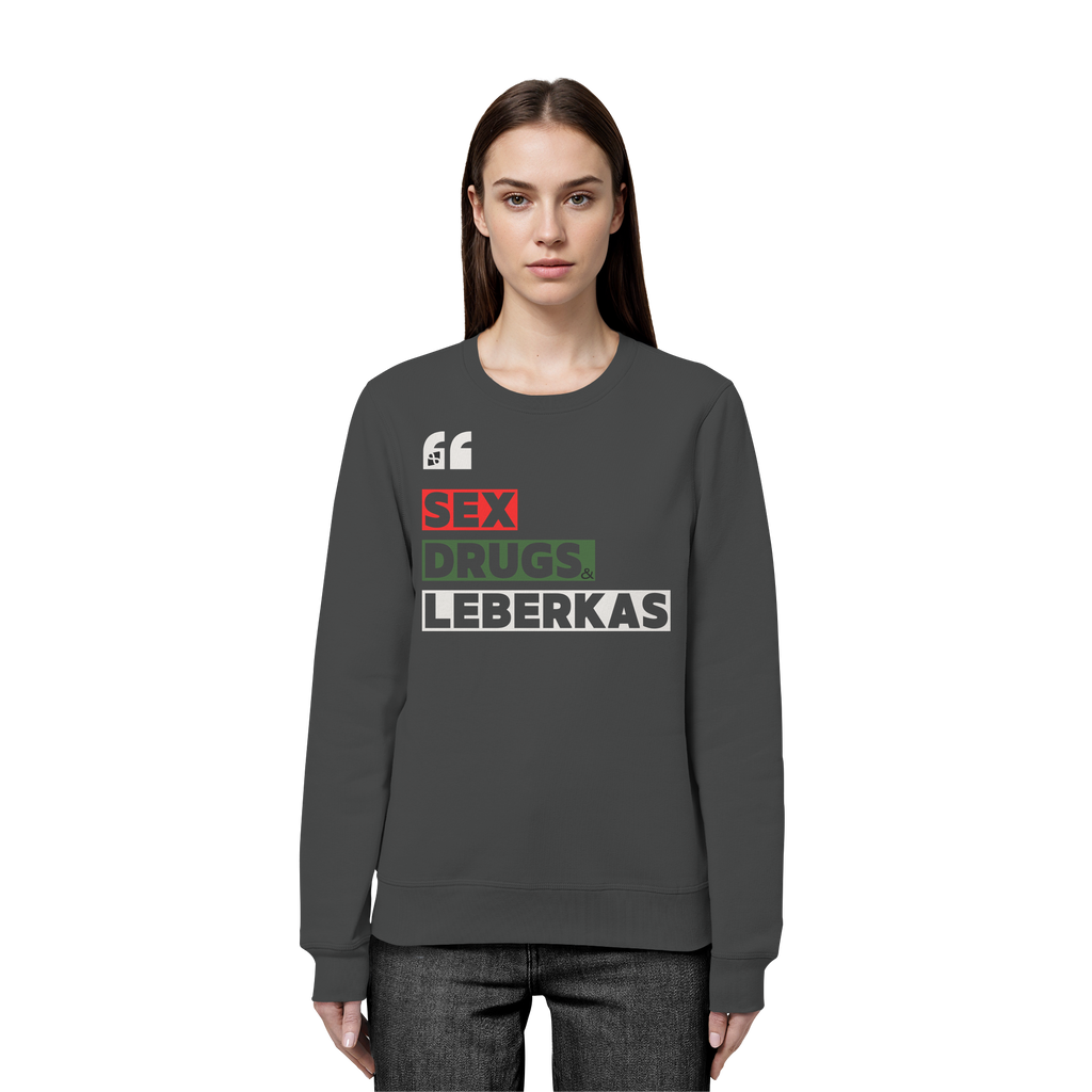 SDL- "SEX DRUGS & LEBERKAS" - Organic Basic Unisex Sweatshirt