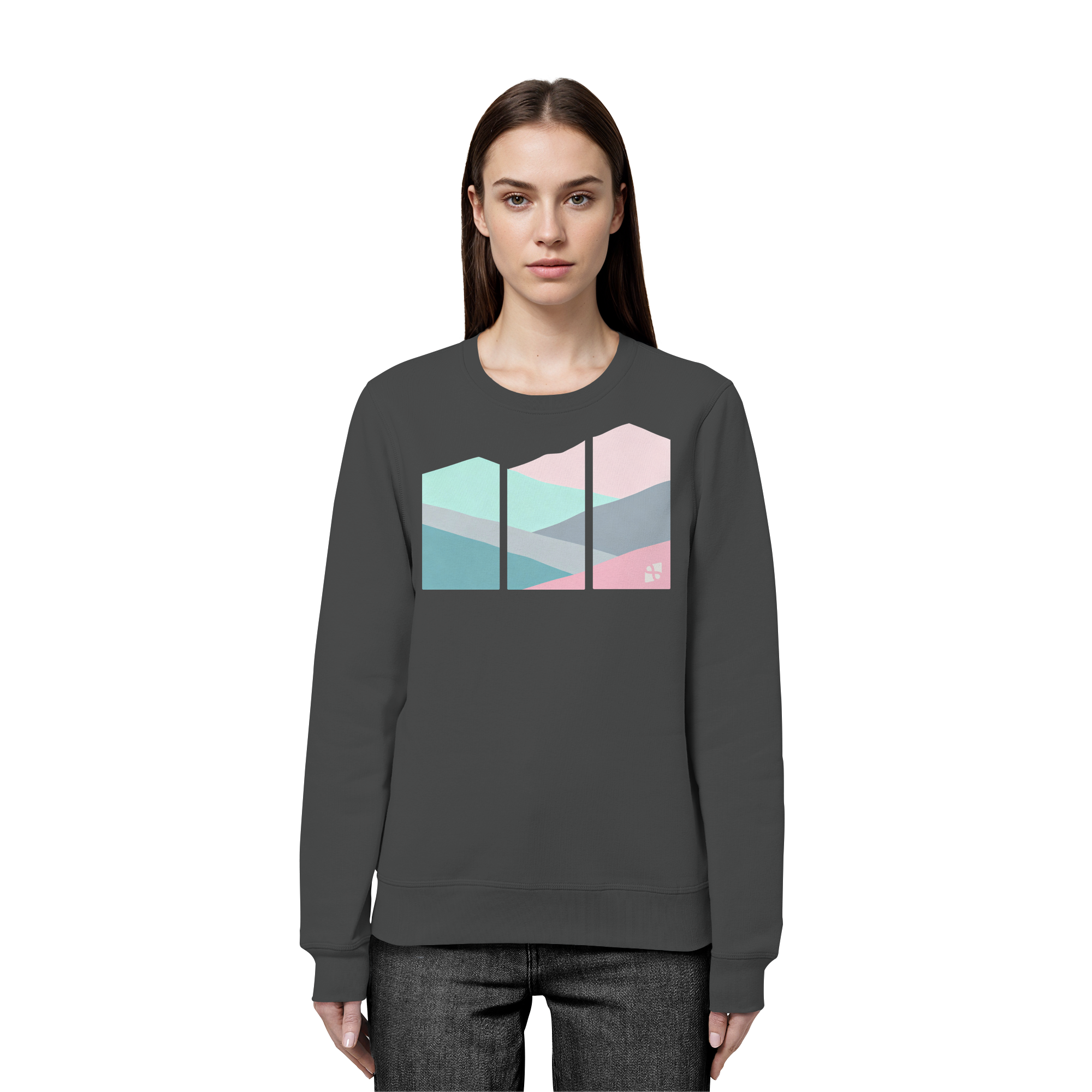 Pastell Mountain - Organic Basic Unisex Sweatshirt