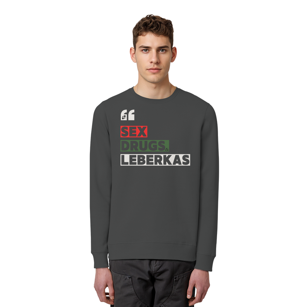 SDL- "SEX DRUGS & LEBERKAS" - Organic Basic Unisex Sweatshirt