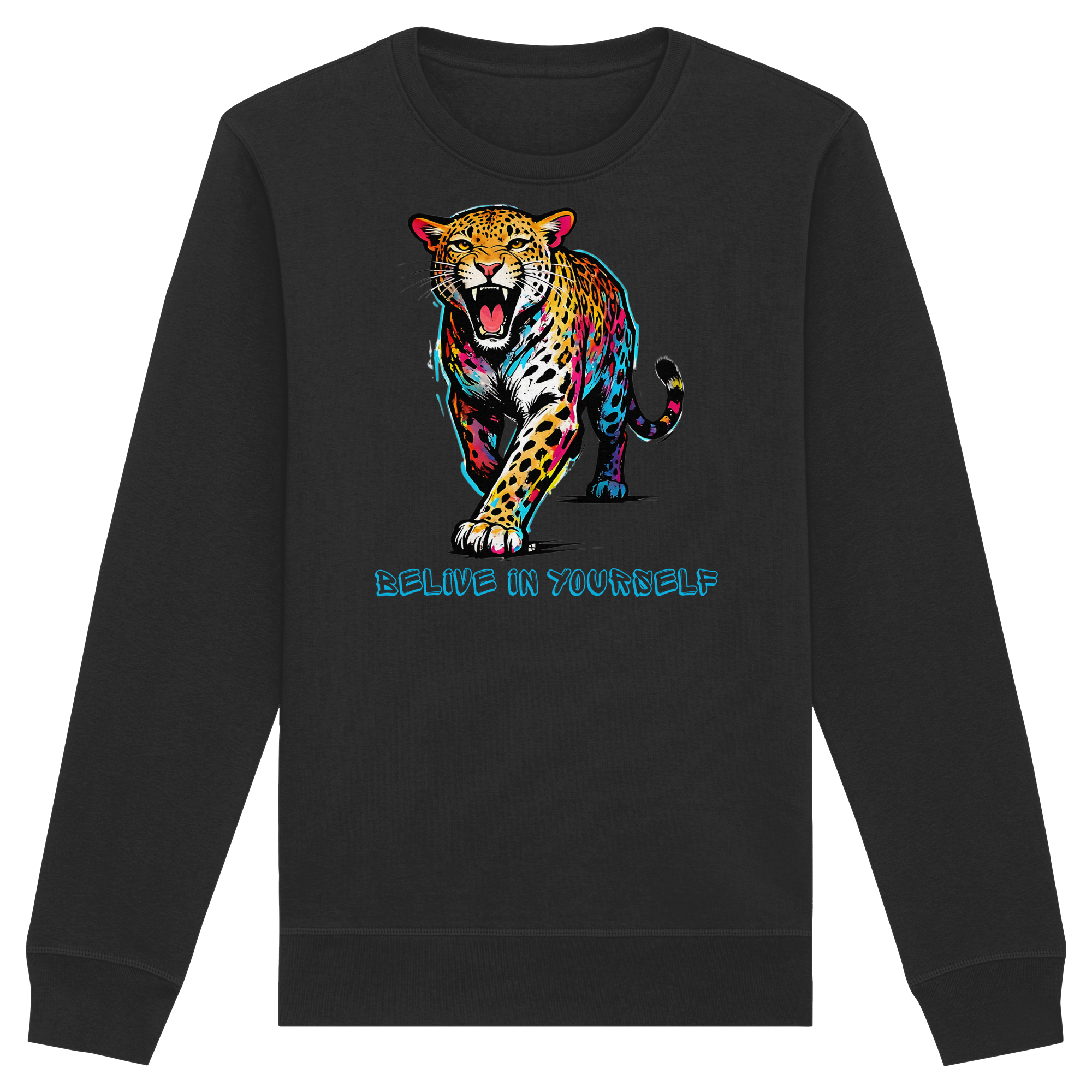BIY Leopard - Organic Basic Unisex Sweatshirt