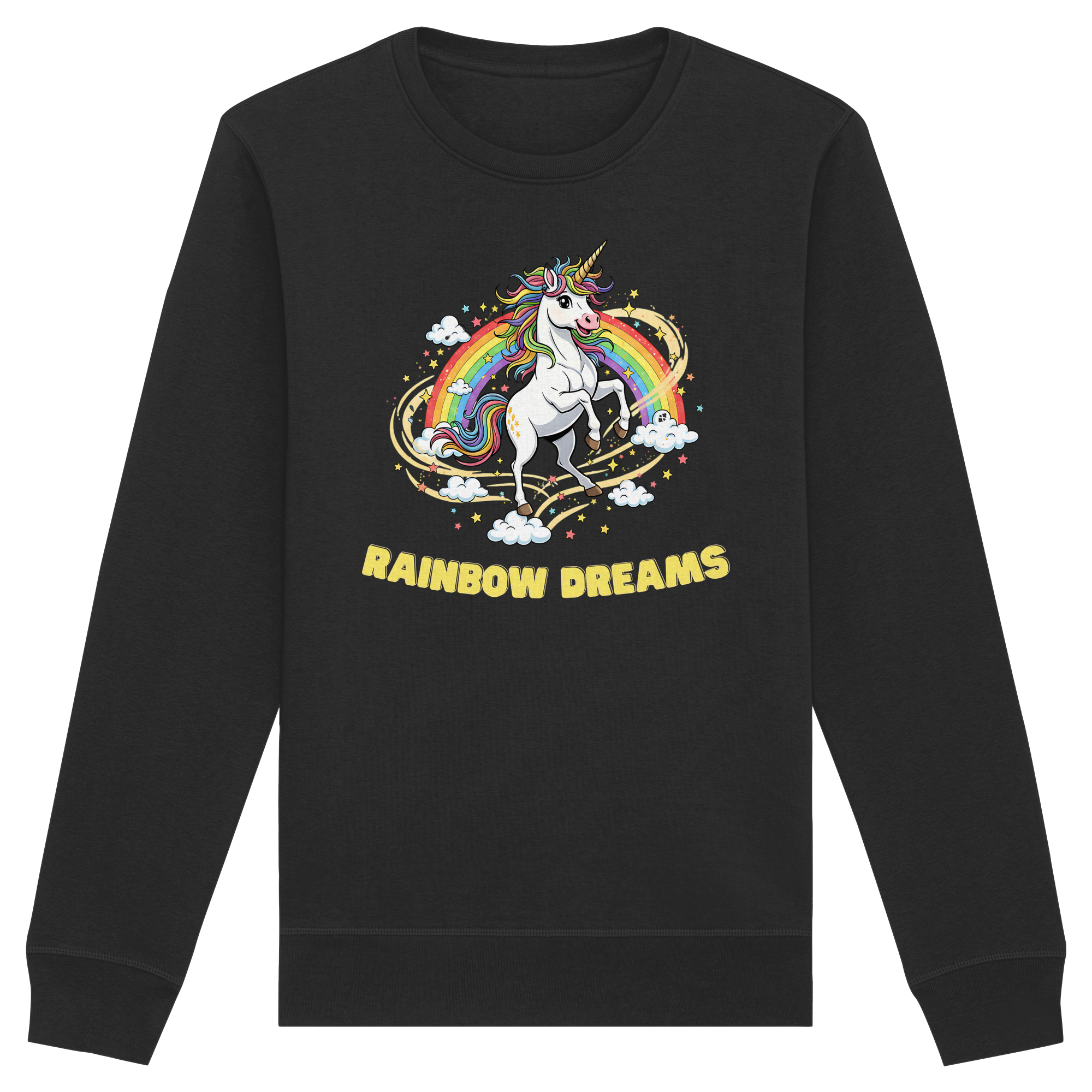 Unicorn Rainbow Dreams - Organic Basic Unisex Sweatshirt