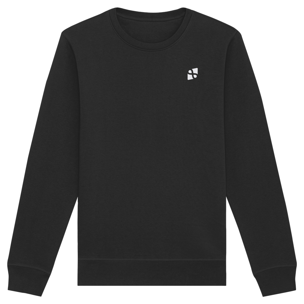 Tannenhäher mit Zirbelnuss + Emblem Stick - Organic Basic Unisex Sweatshirt