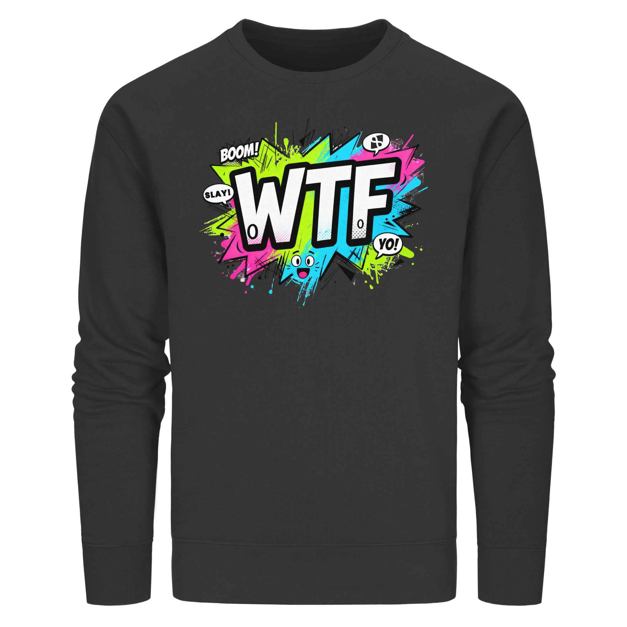 WTF SweaTShirt Set Black Unisex