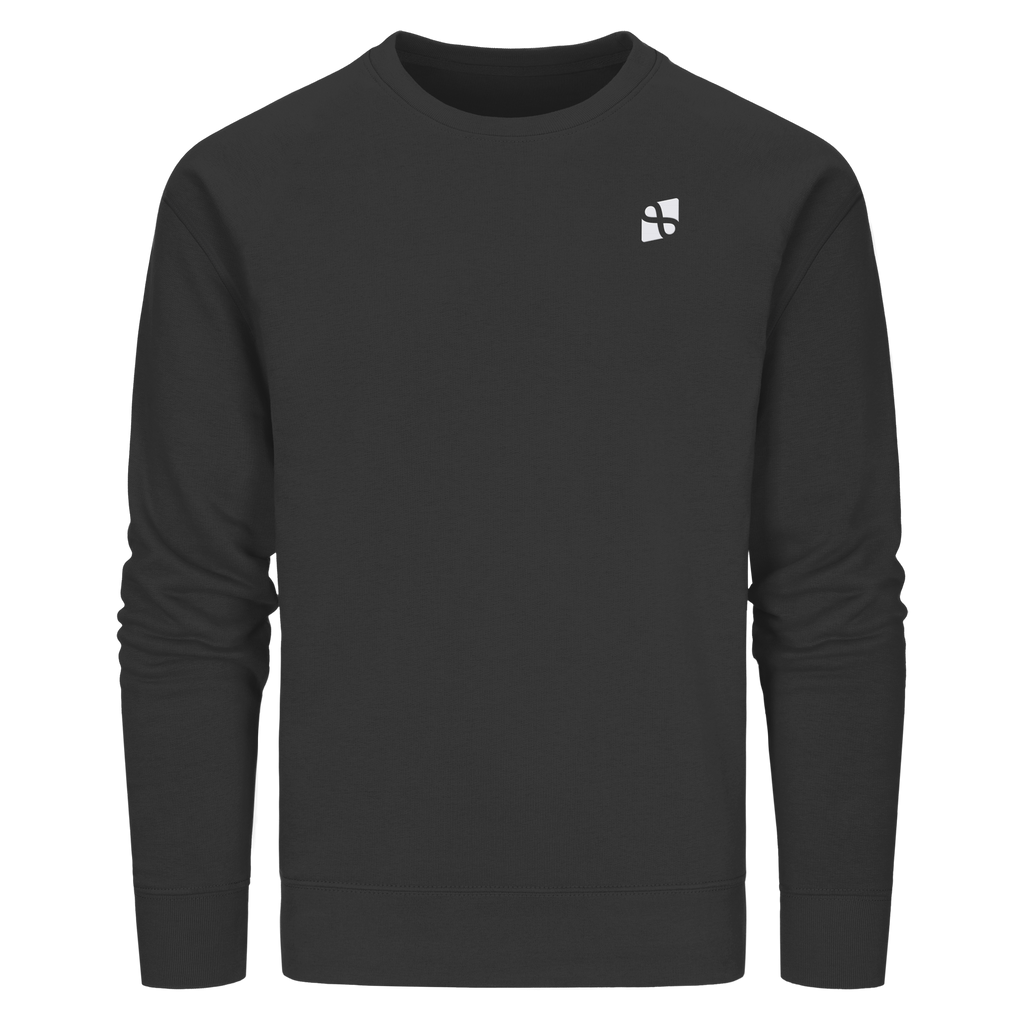 Tannenhäher mit Zirbelnuss + Emblem Stick - Organic Basic Unisex Sweatshirt