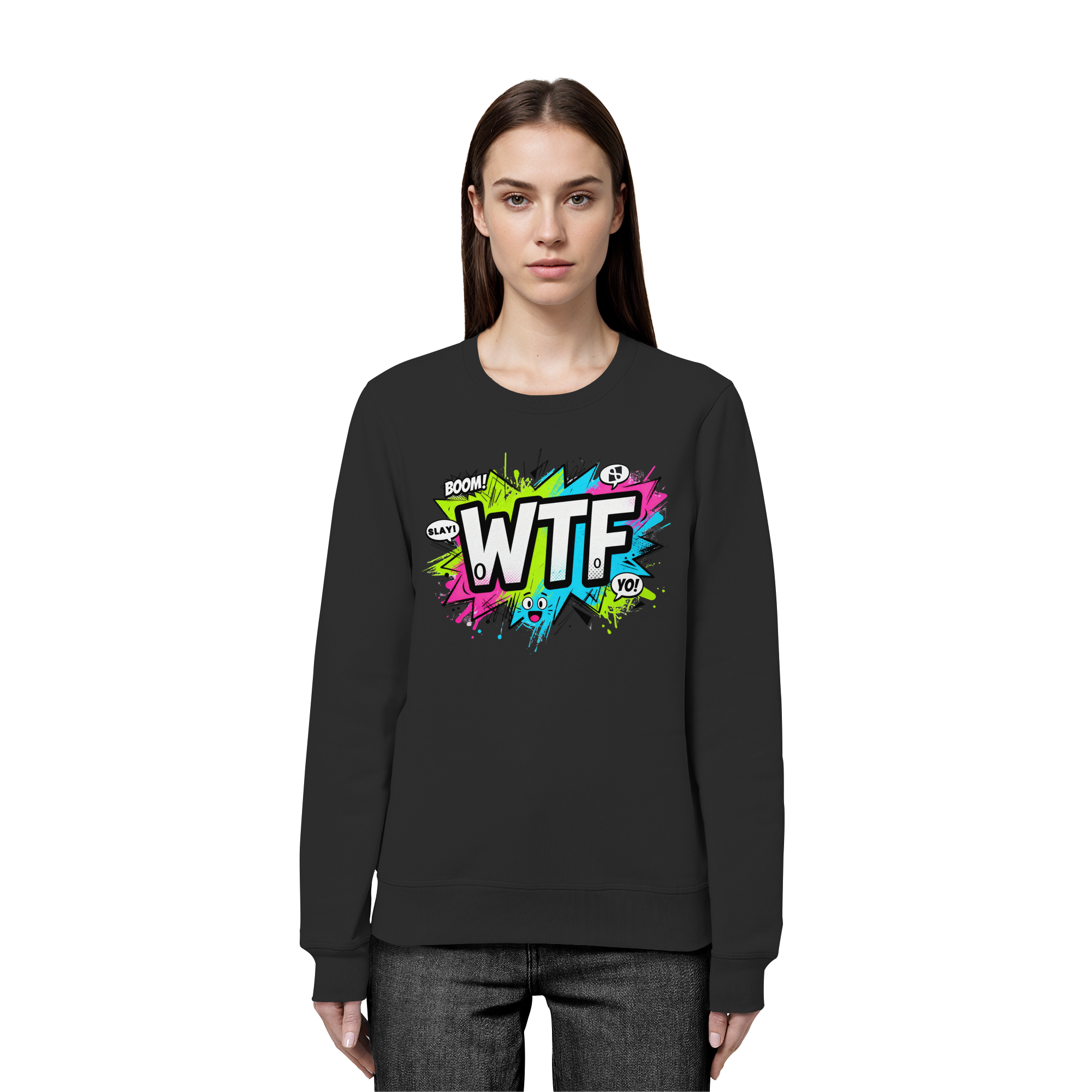 WTF SweaTShirt Set Black Unisex