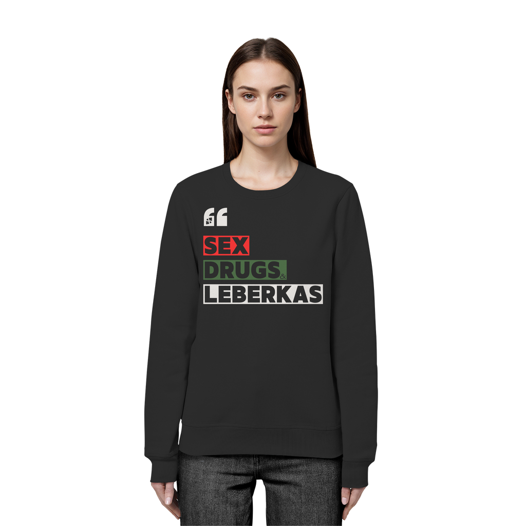 SDL- "SEX DRUGS & LEBERKAS" - Organic Basic Unisex Sweatshirt