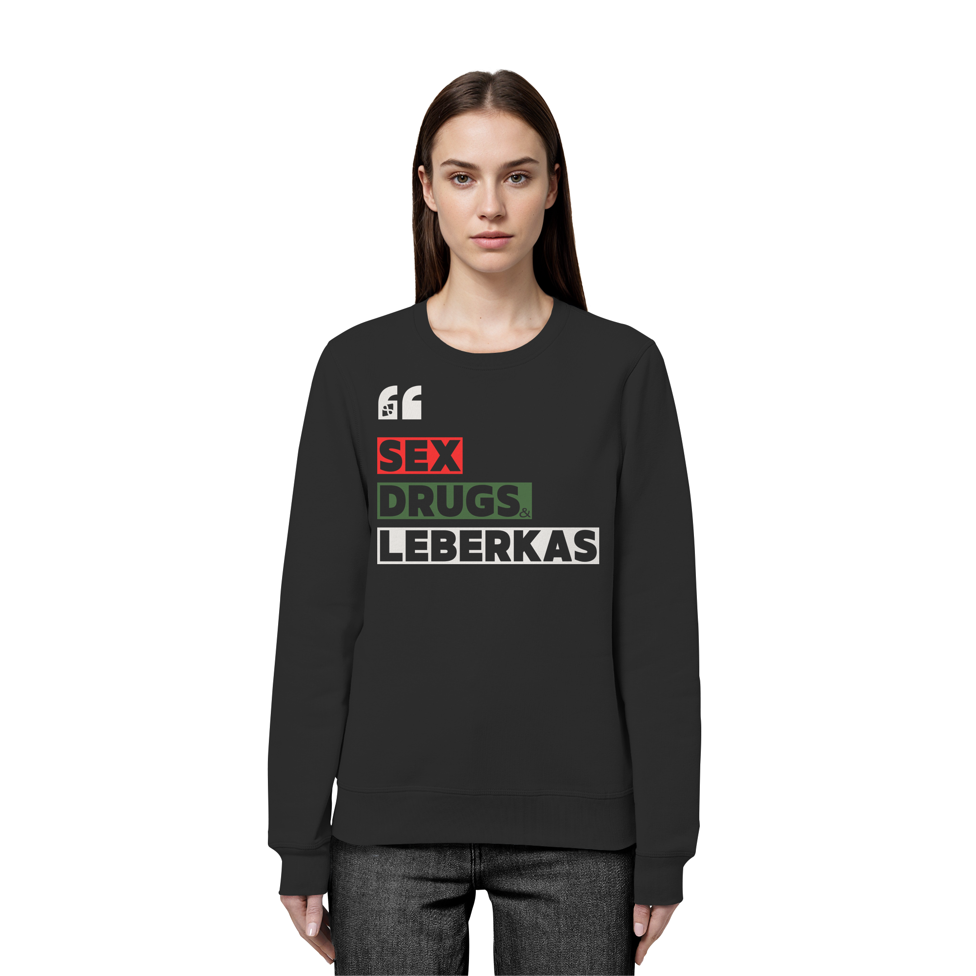 SDL- "SEX DRUGS & LEBERKAS" - Organic Basic Unisex Sweatshirt