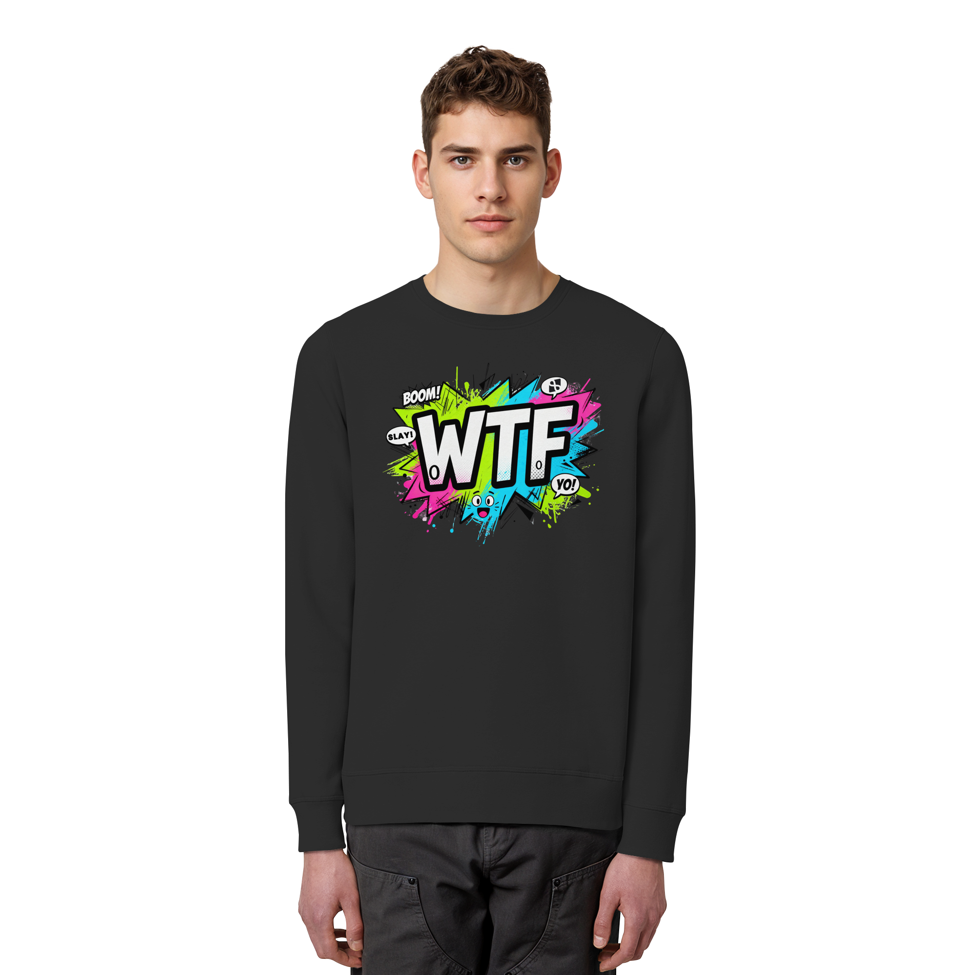WTF SweaTShirt Set Black Unisex