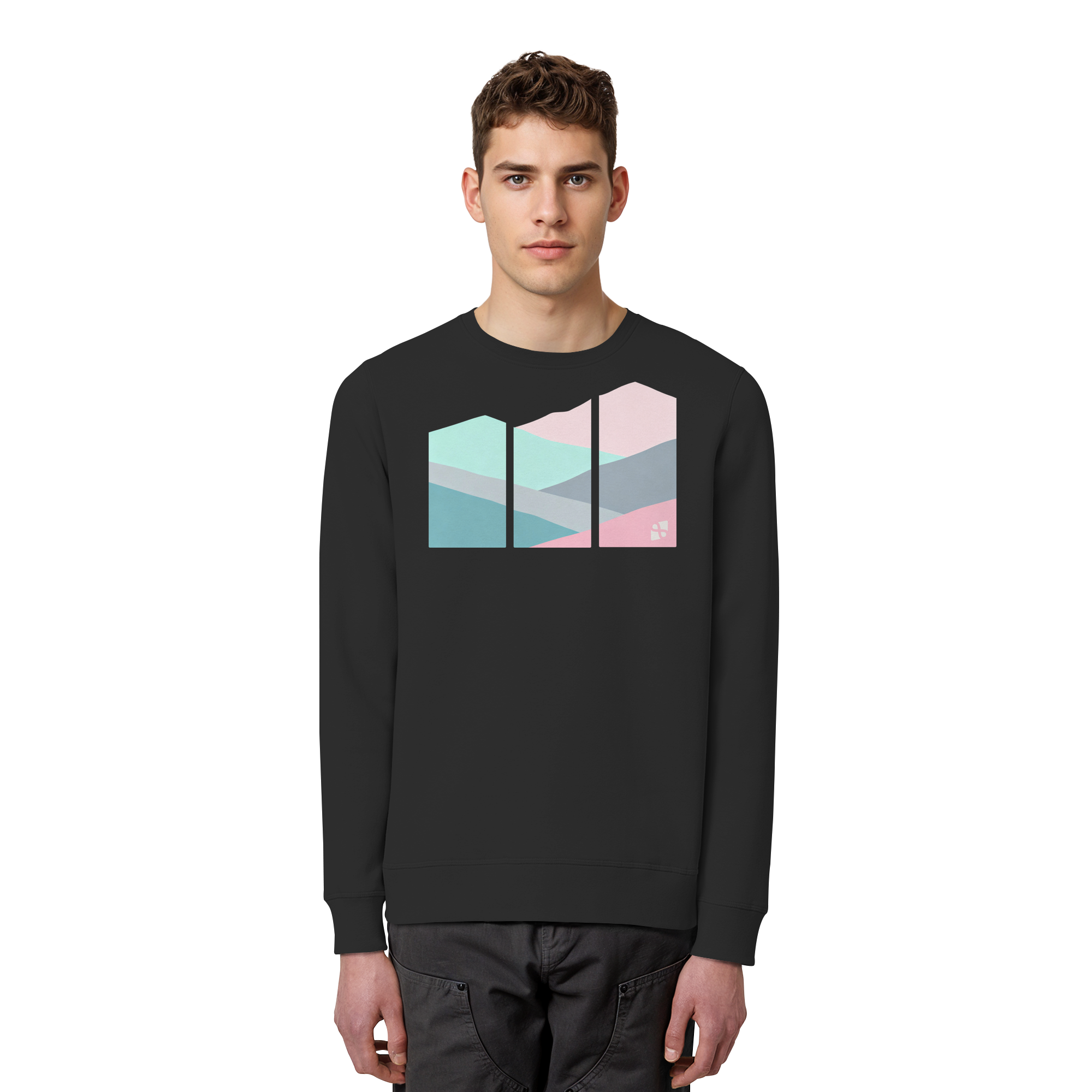 Pastell Mountain - Organic Basic Unisex Sweatshirt