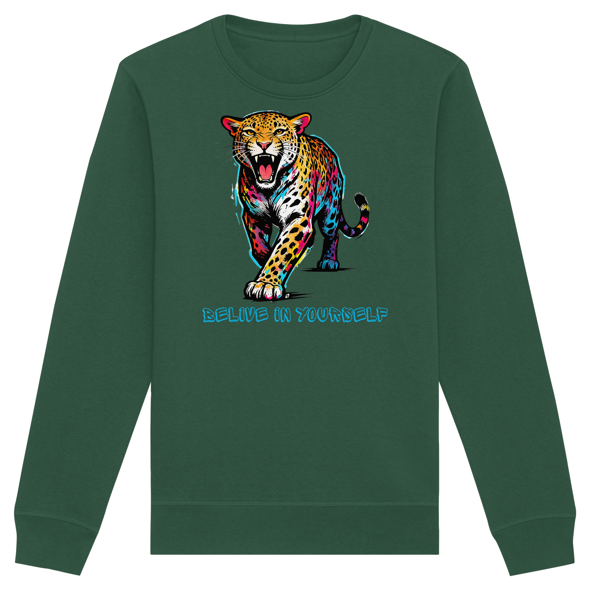 BIY Leopard - Organic Basic Unisex Sweatshirt