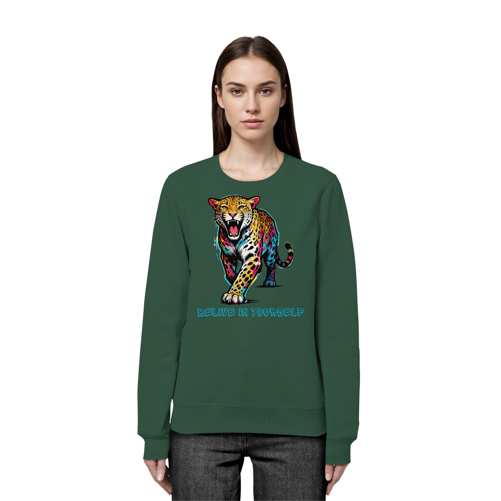 BIY Leopard - Organic Basic Unisex Sweatshirt