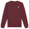 Tannenhäher mit Zirbelnuss + Emblem Stick - Organic Basic Unisex Sweatshirt