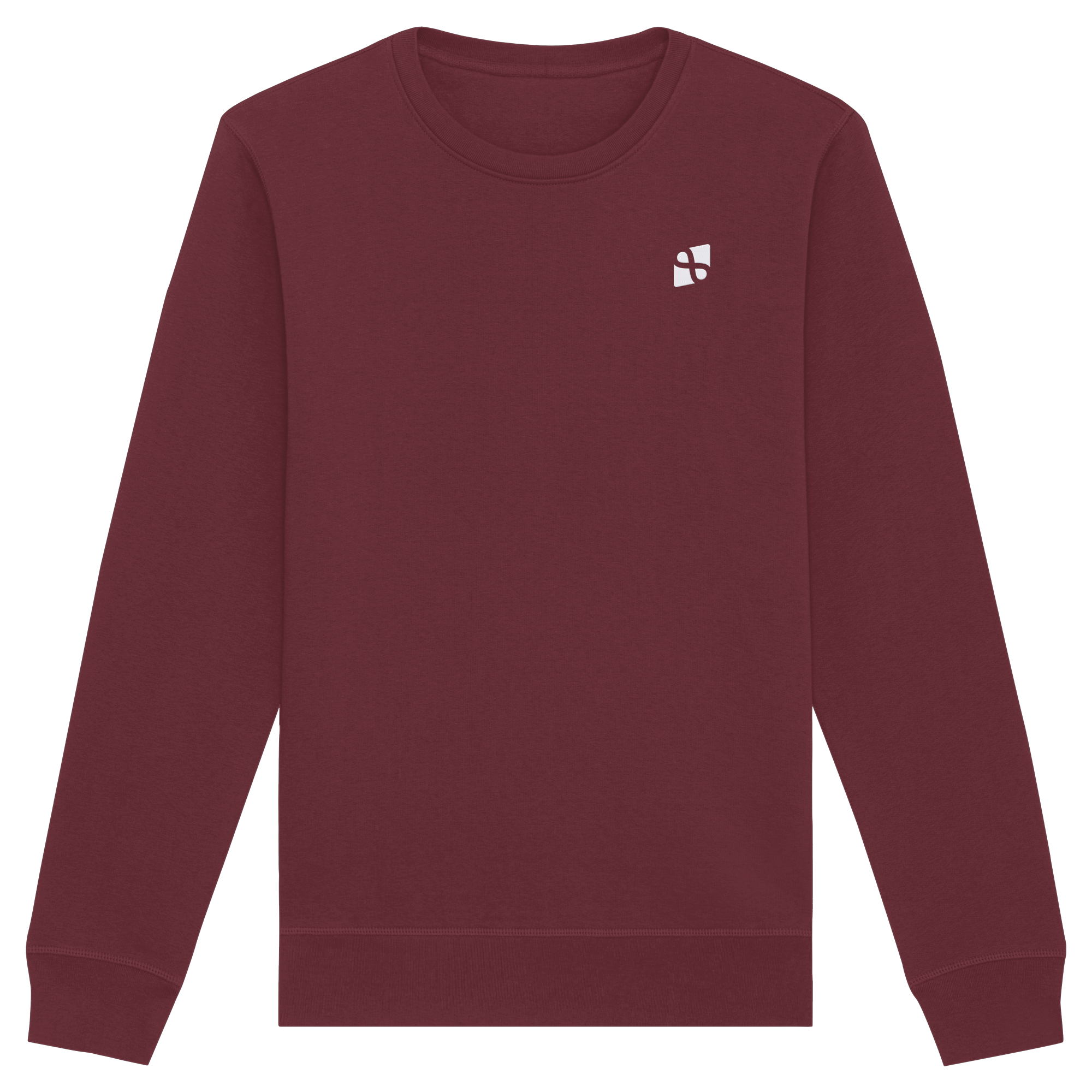 Tannenhäher mit Zirbelnuss + Emblem Stick - Organic Basic Unisex Sweatshirt