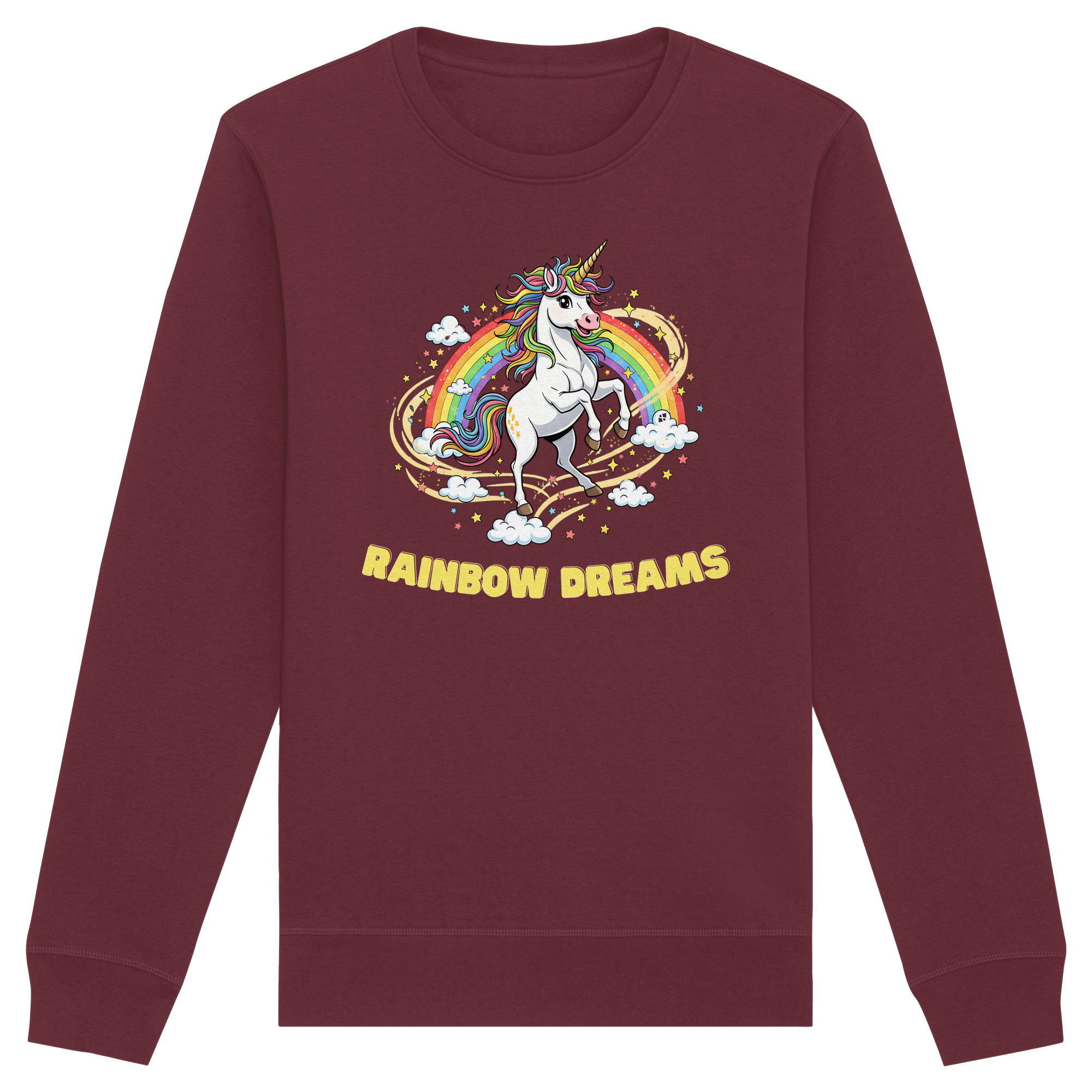 Unicorn Rainbow Dreams - Organic Basic Unisex Sweatshirt