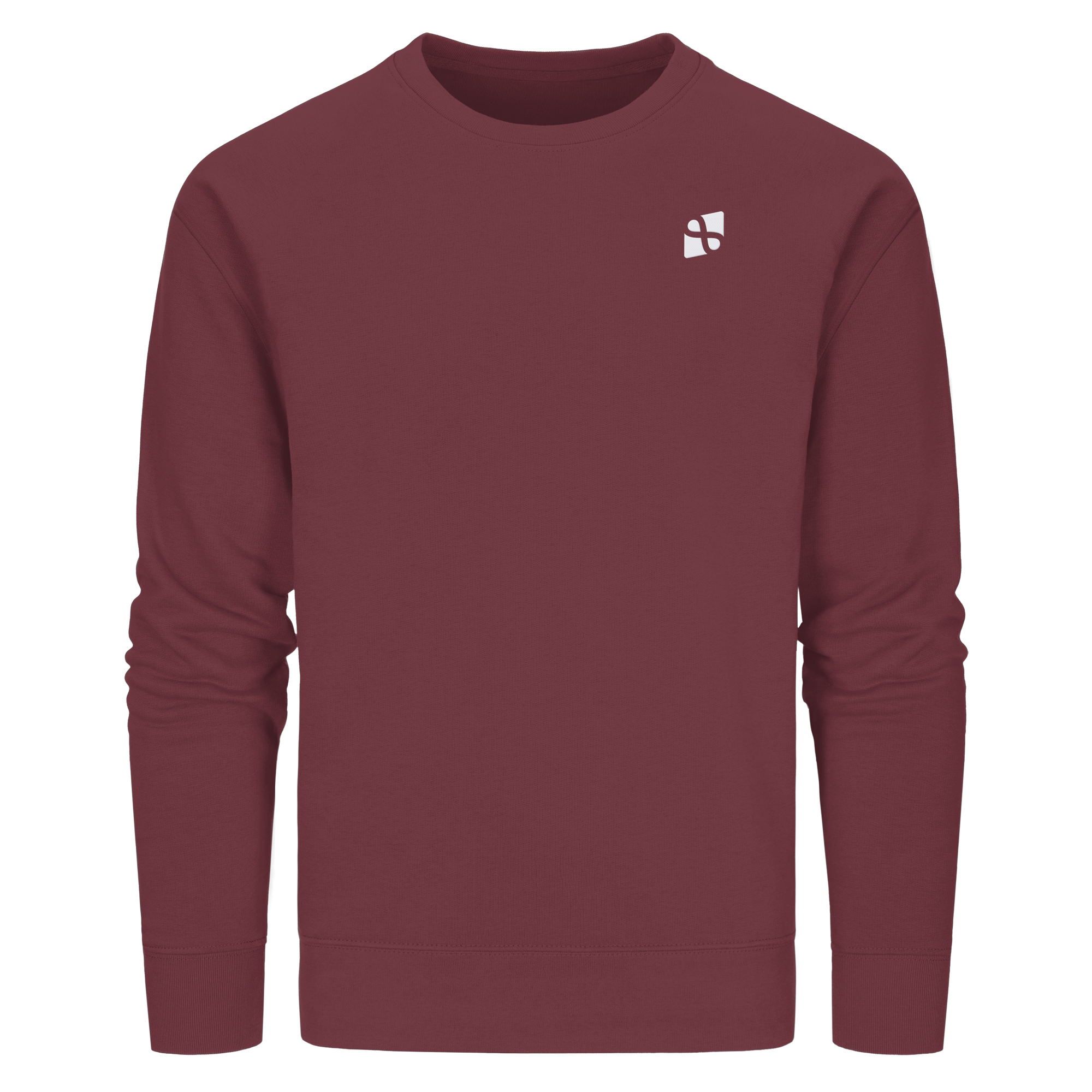 Tannenhäher mit Zirbelnuss + Emblem Stick - Organic Basic Unisex Sweatshirt