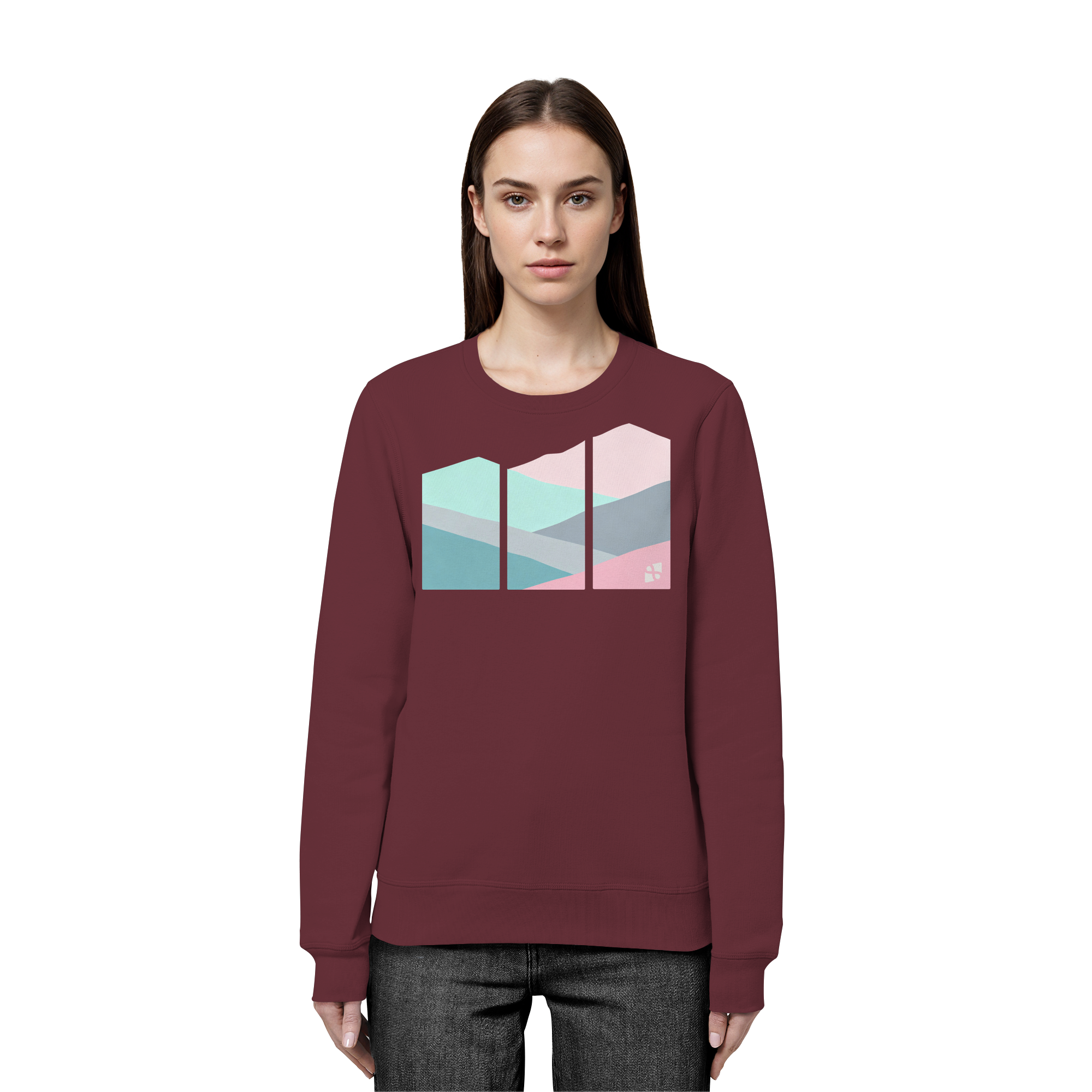 Pastell Mountain - Organic Basic Unisex Sweatshirt