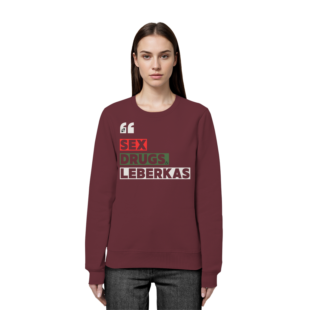SDL- "SEX DRUGS & LEBERKAS" - Organic Basic Unisex Sweatshirt