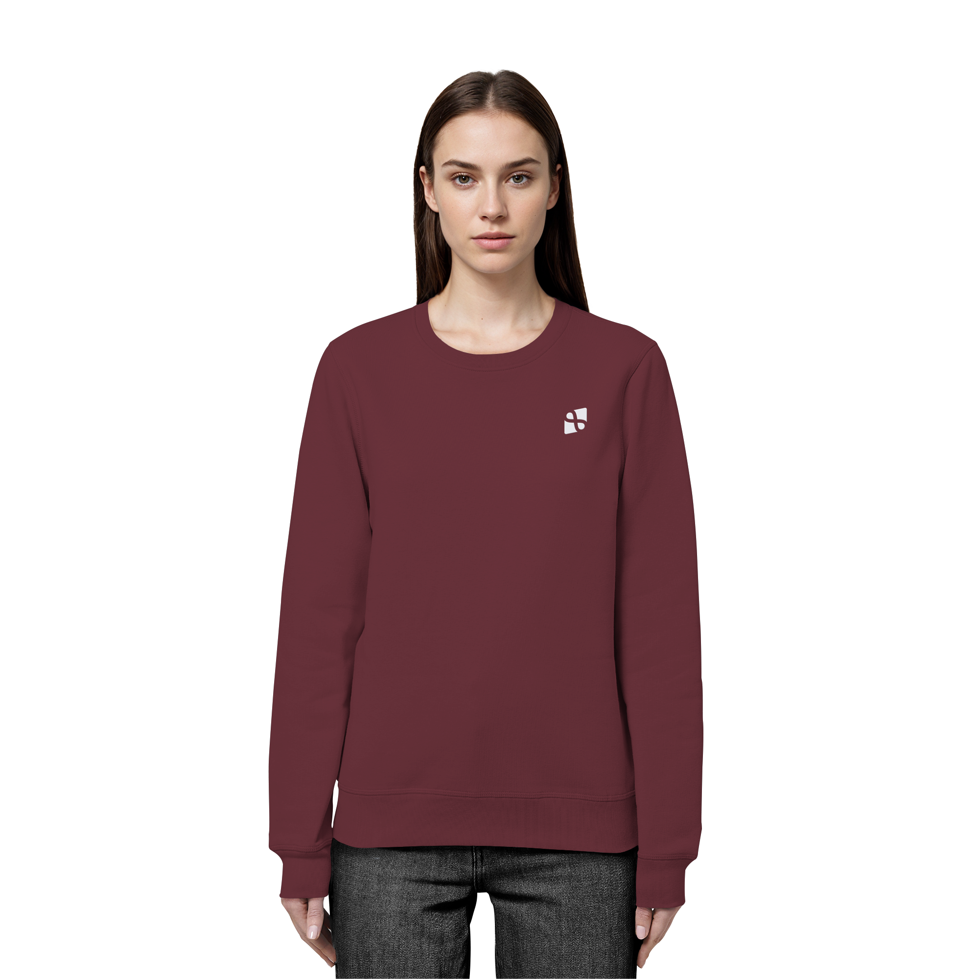 WTF - "Wear The Fair" Print mit besticktem Emblem - Organic Basic Unisex Sweatshirt