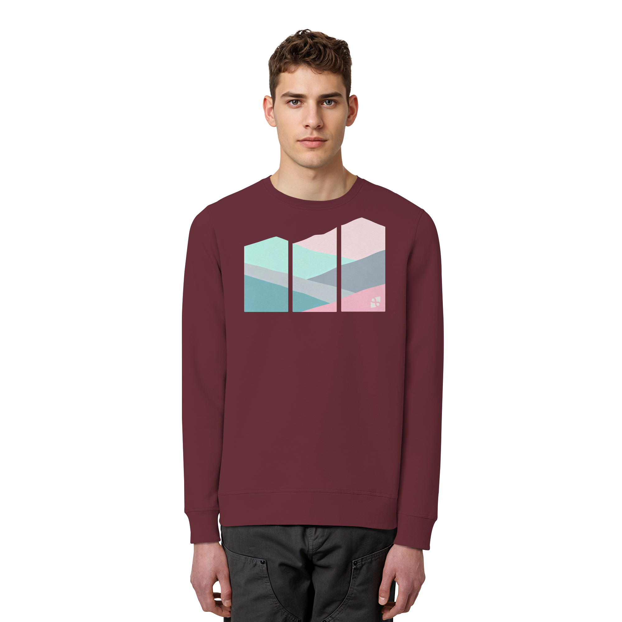 Pastell Mountain - Organic Basic Unisex Sweatshirt