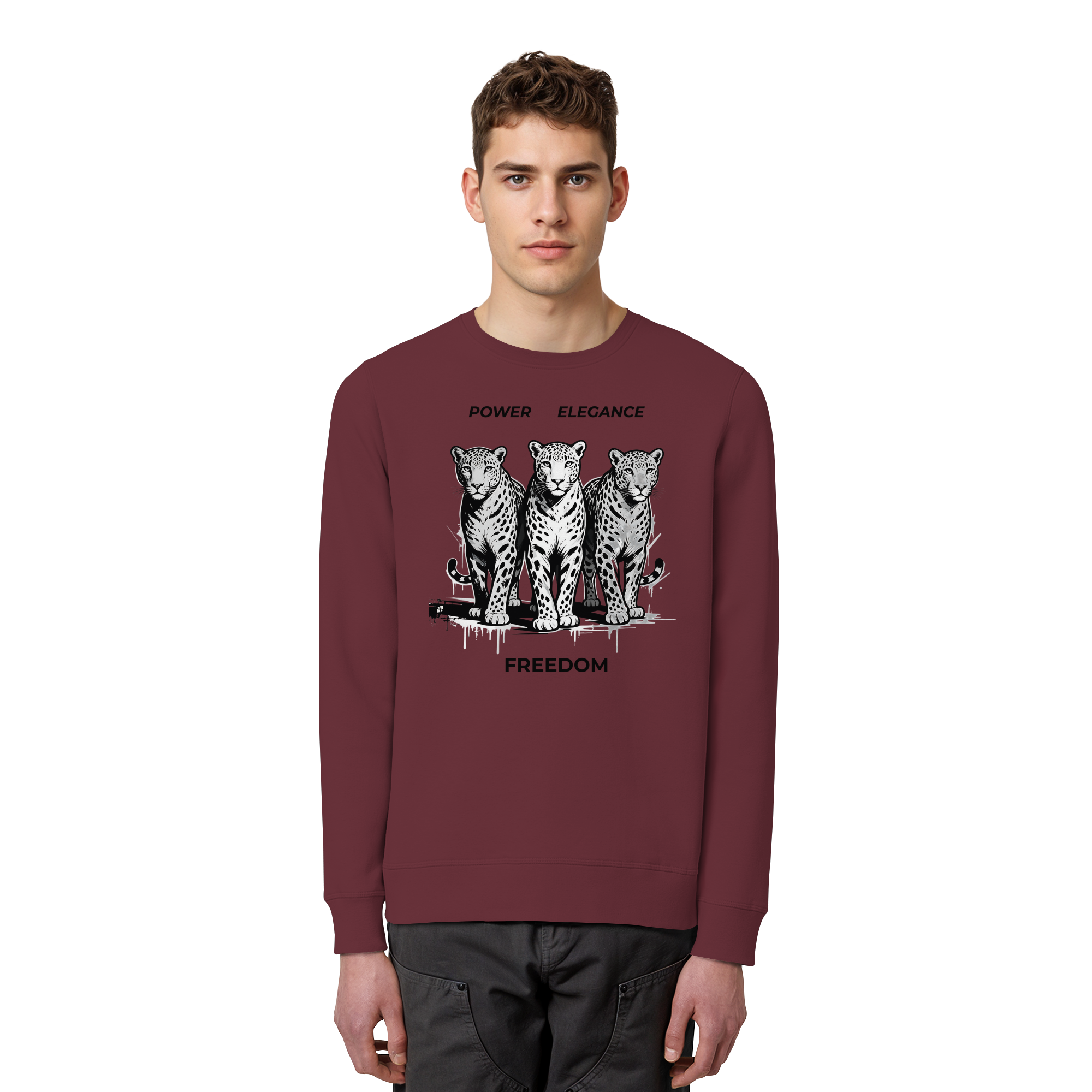 PER Leoparden - Organic Basic Unisex Sweatshirt