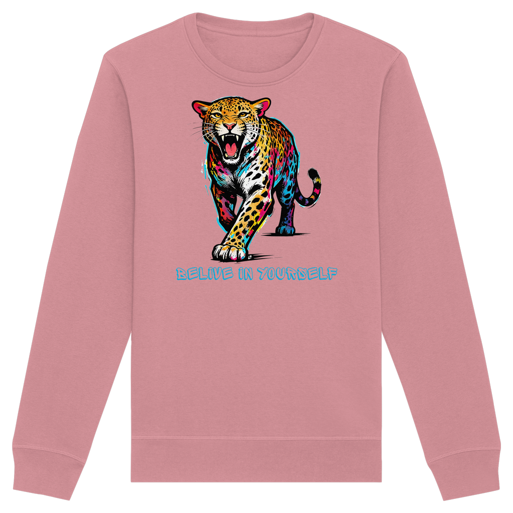 BIY Leopard - Organic Basic Unisex Sweatshirt