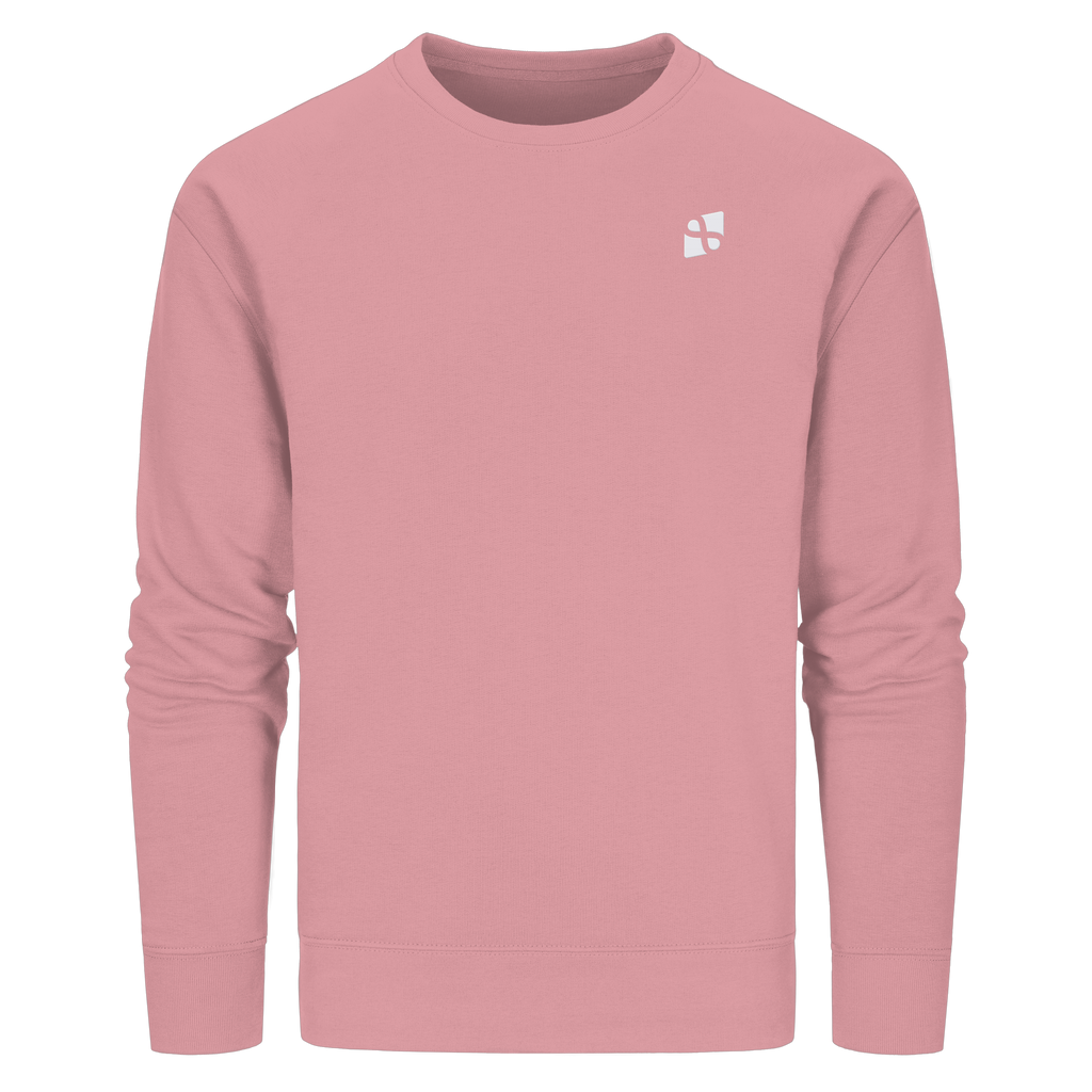 Tannenhäher mit Zirbelnuss + Emblem Stick - Organic Basic Unisex Sweatshirt