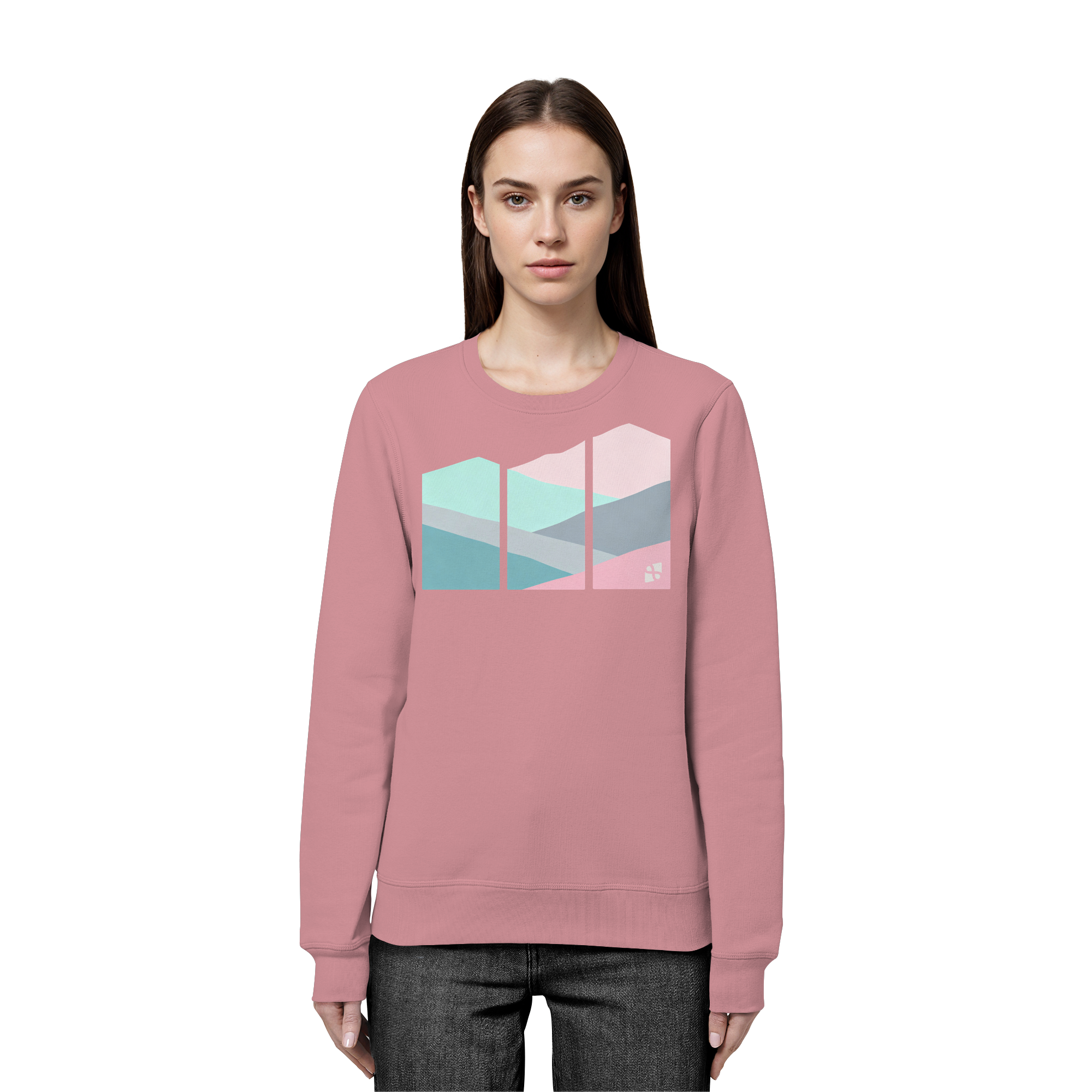 Pastell Mountain - Organic Basic Unisex Sweatshirt