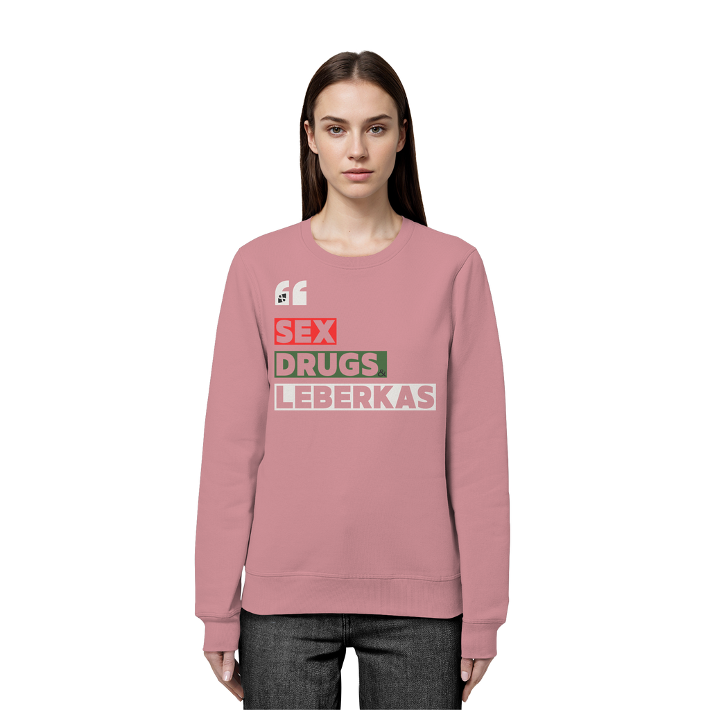 SDL- "SEX DRUGS & LEBERKAS" - Organic Basic Unisex Sweatshirt