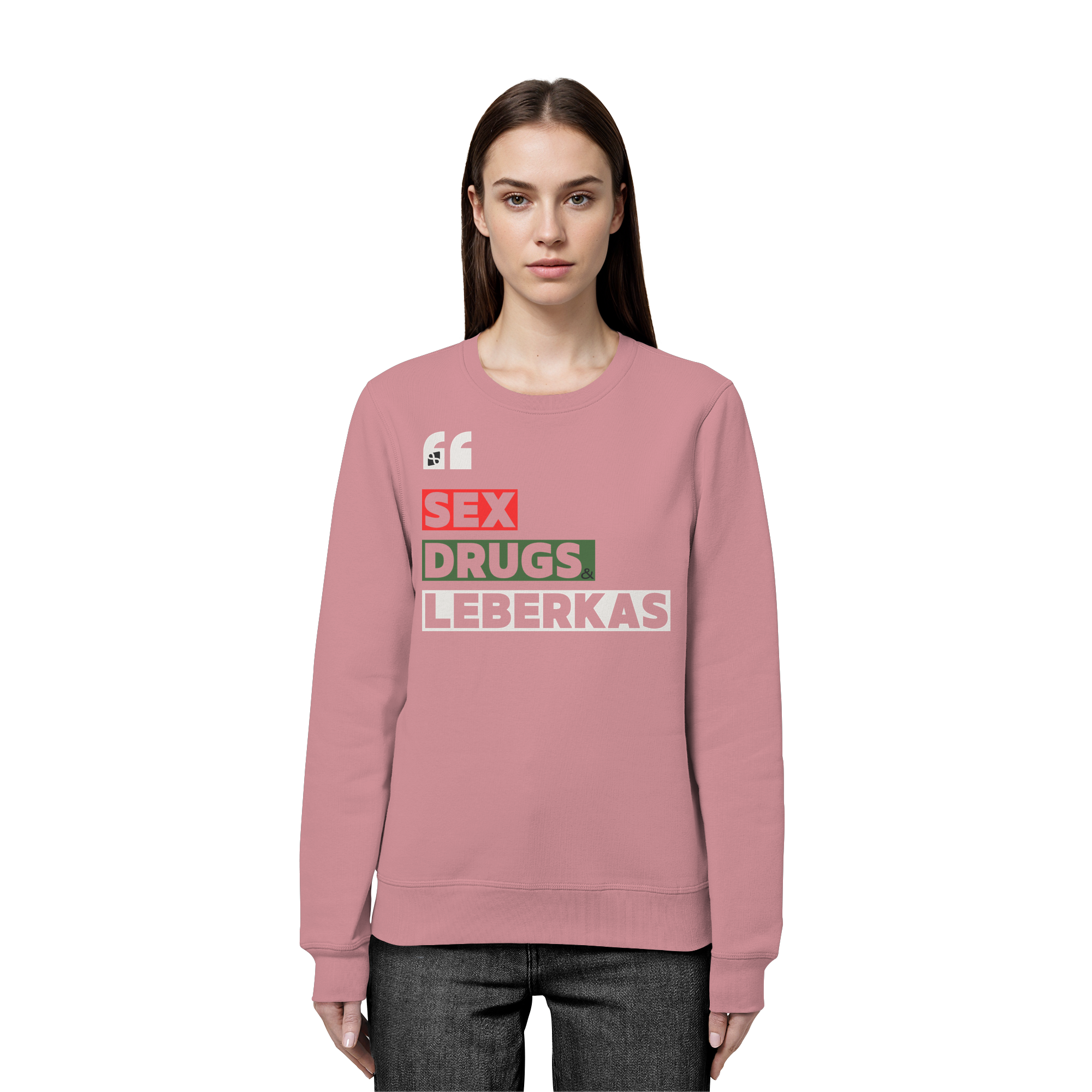 SDL- "SEX DRUGS & LEBERKAS" - Organic Basic Unisex Sweatshirt