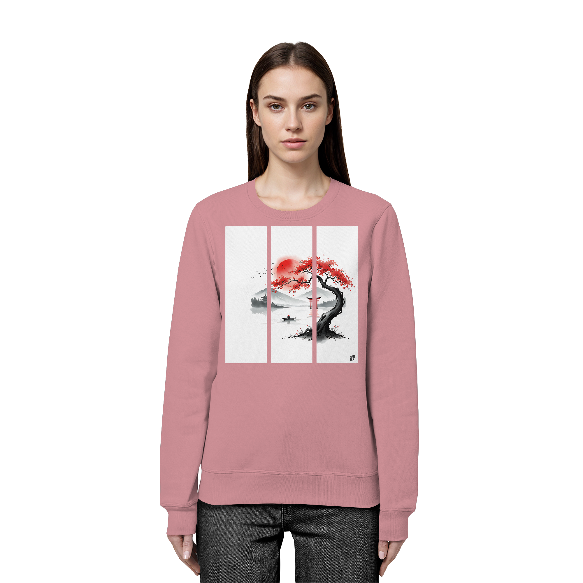 Kirschblüten Vibes - Organic Basic Unisex Sweatshirt
