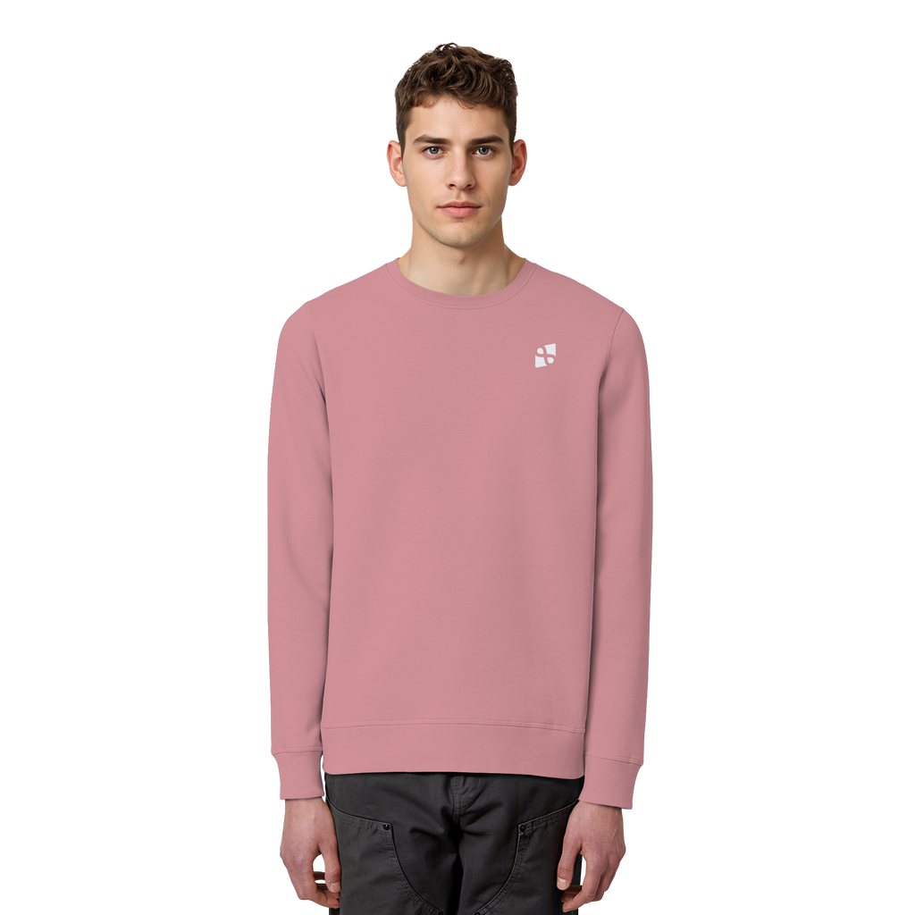 Tannenhäher mit Zirbelnuss + Emblem Stick - Organic Basic Unisex Sweatshirt