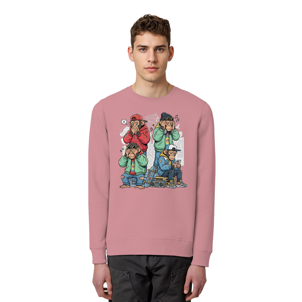 Die vier Stadtaffen - Organic Basic Unisex Sweatshirt