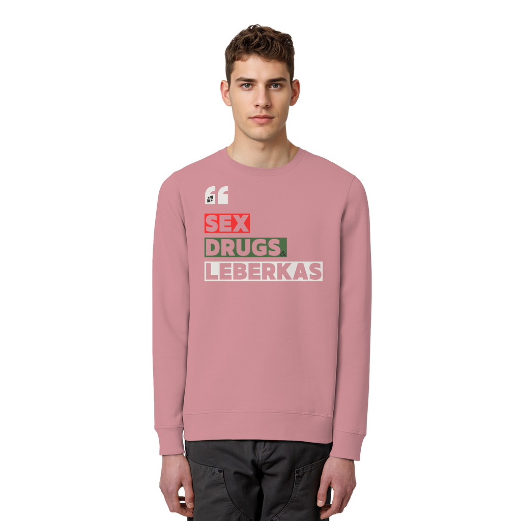 SDL- "SEX DRUGS & LEBERKAS" - Organic Basic Unisex Sweatshirt