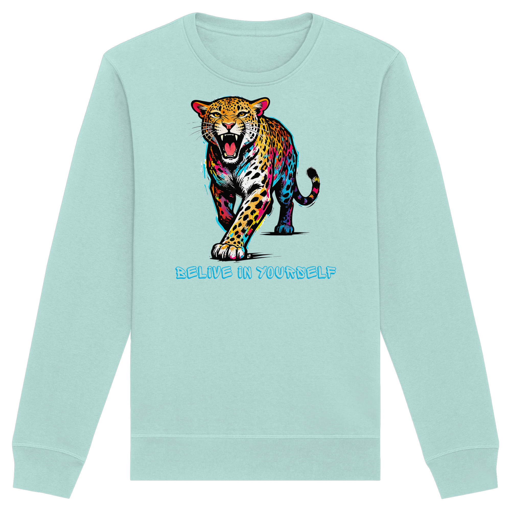 BIY Leopard - Organic Basic Unisex Sweatshirt