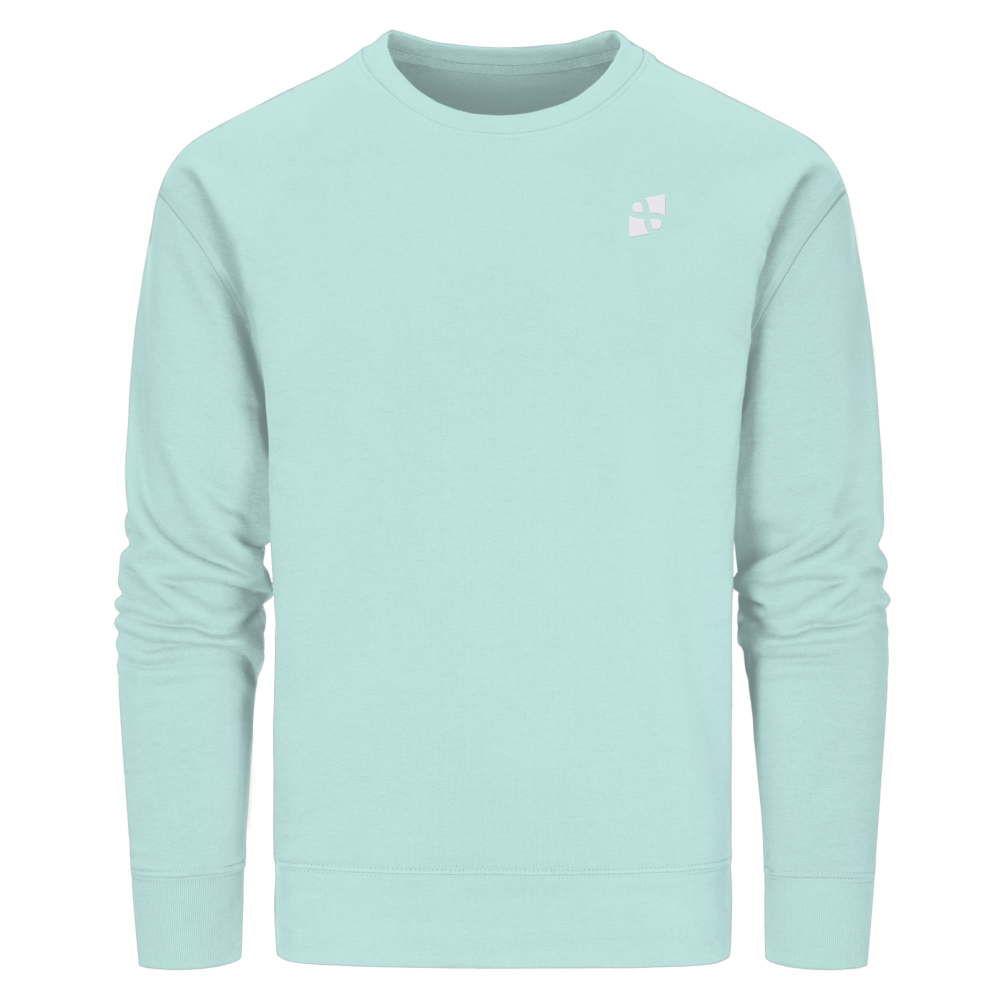 Tannenhäher mit Zirbelnuss + Emblem Stick - Organic Basic Unisex Sweatshirt