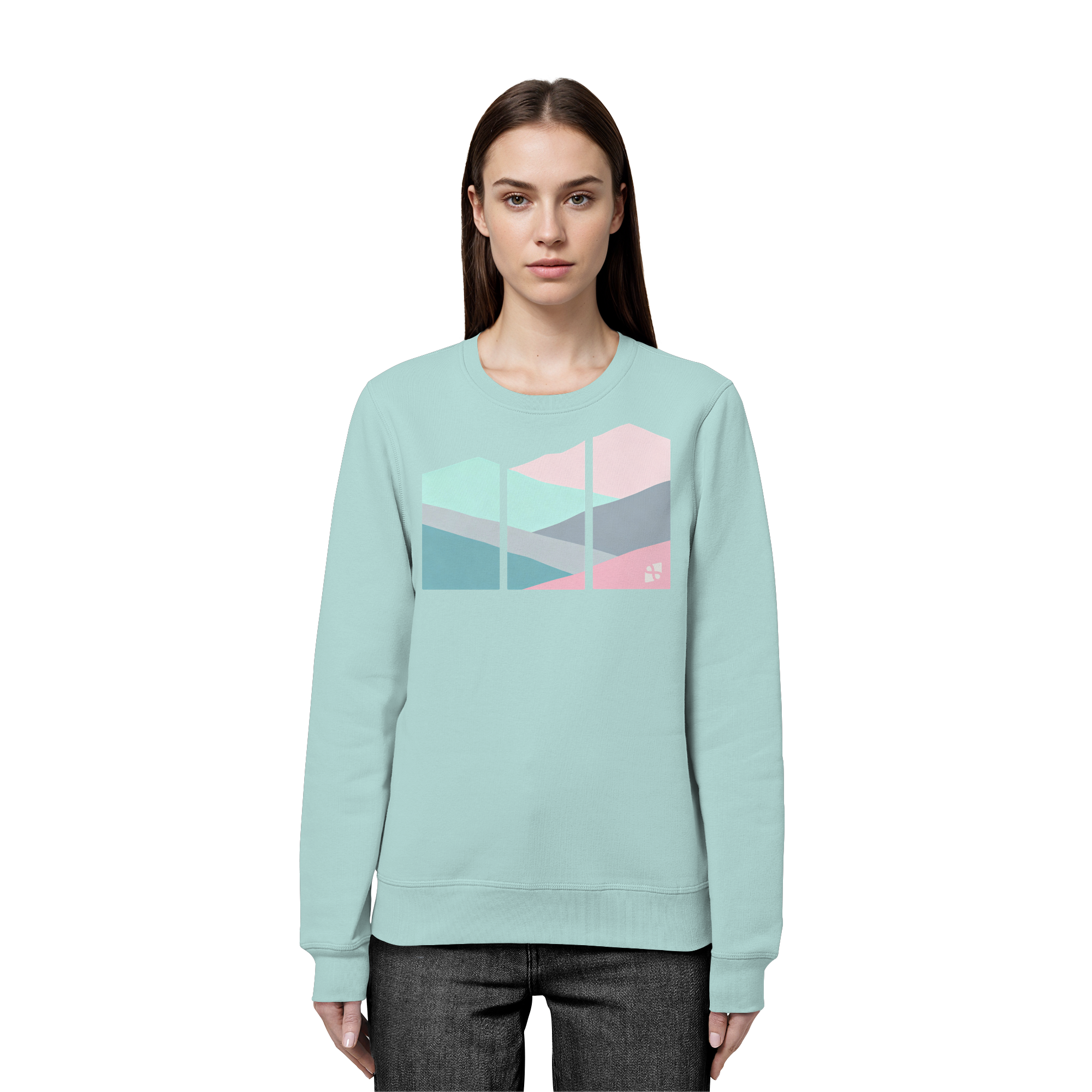 Pastell Mountain - Organic Basic Unisex Sweatshirt