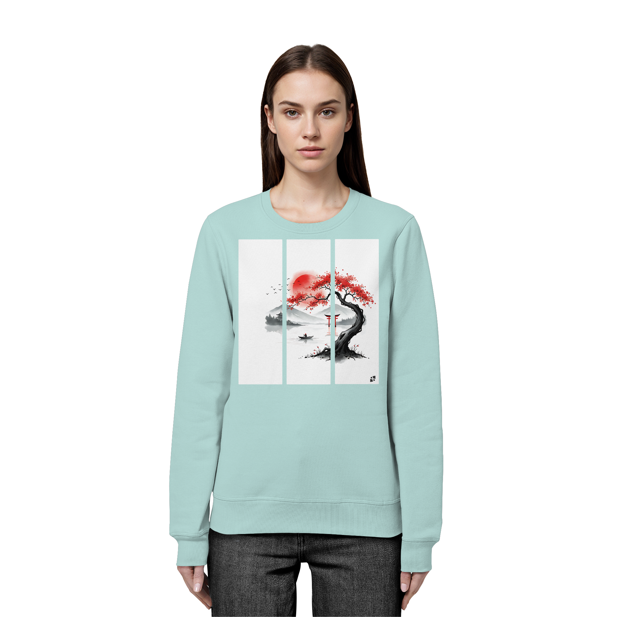 Kirschblüten Vibes - Organic Basic Unisex Sweatshirt