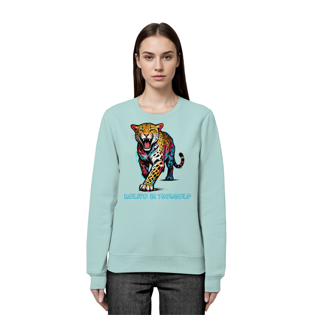 BIY Leopard - Organic Basic Unisex Sweatshirt
