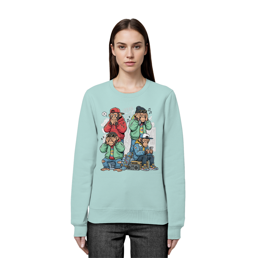 Die vier Stadtaffen - Organic Basic Unisex Sweatshirt