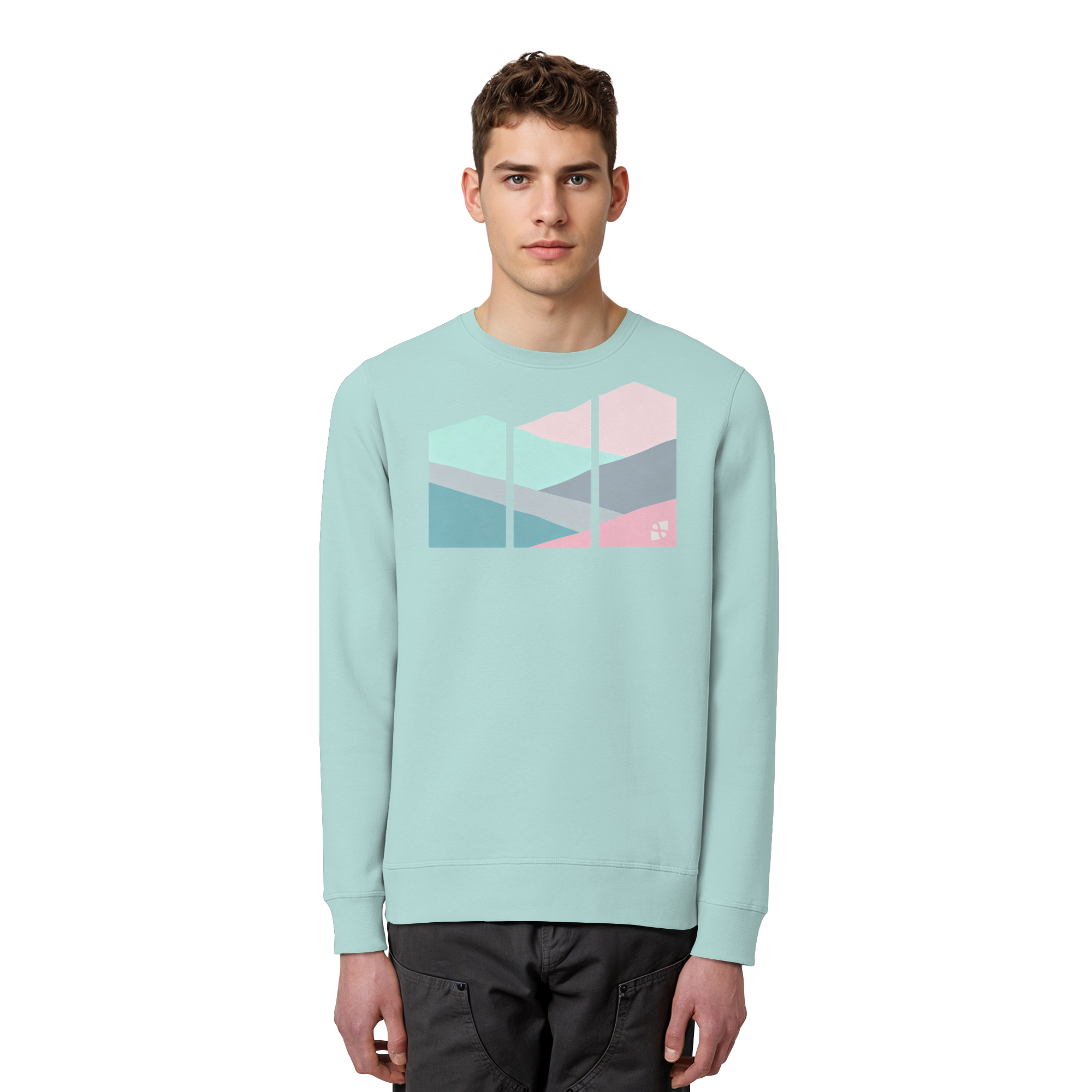 Pastell Mountain - Organic Basic Unisex Sweatshirt