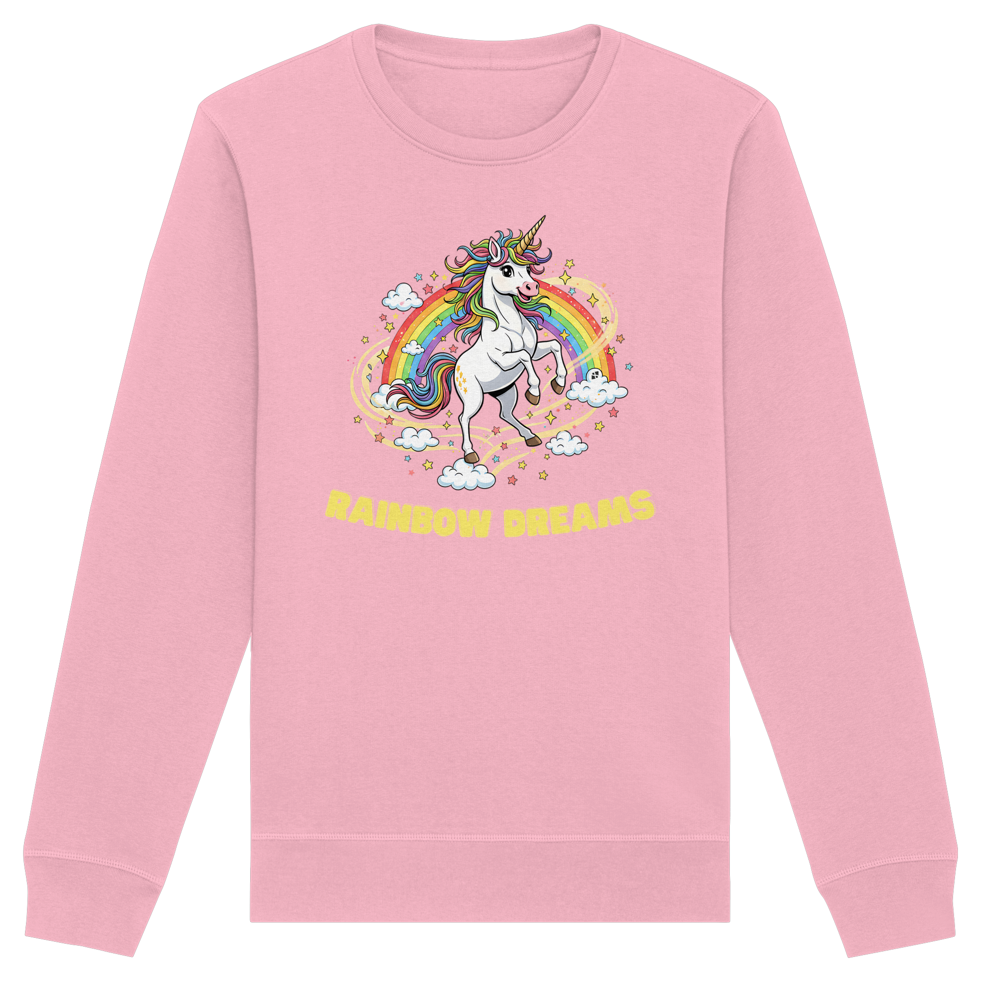 Unicorn Rainbow Dreams - Organic Basic Unisex Sweatshirt